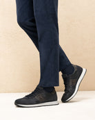 NeroGiardini sneakers da uomo in pelle e camoscio - Musto Calzature srl