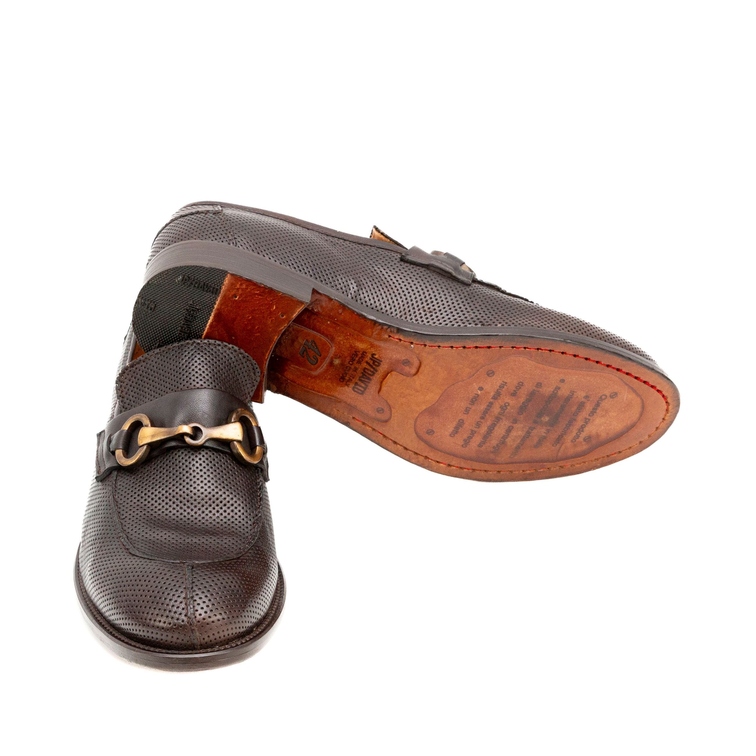 JP/DAVID Mocassini uomo PELLE VINTAGE 38767/9 ter - f - Musto Calzature srl