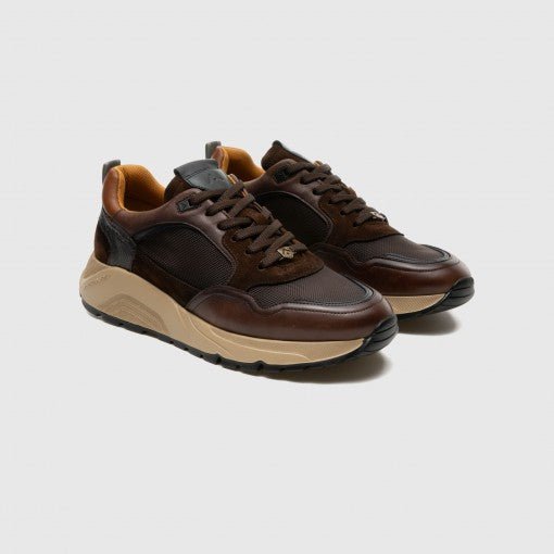 AMBITIOUS Sneakers uomo pelle+camoscio STRIDER 13422 - Musto Calzature srl