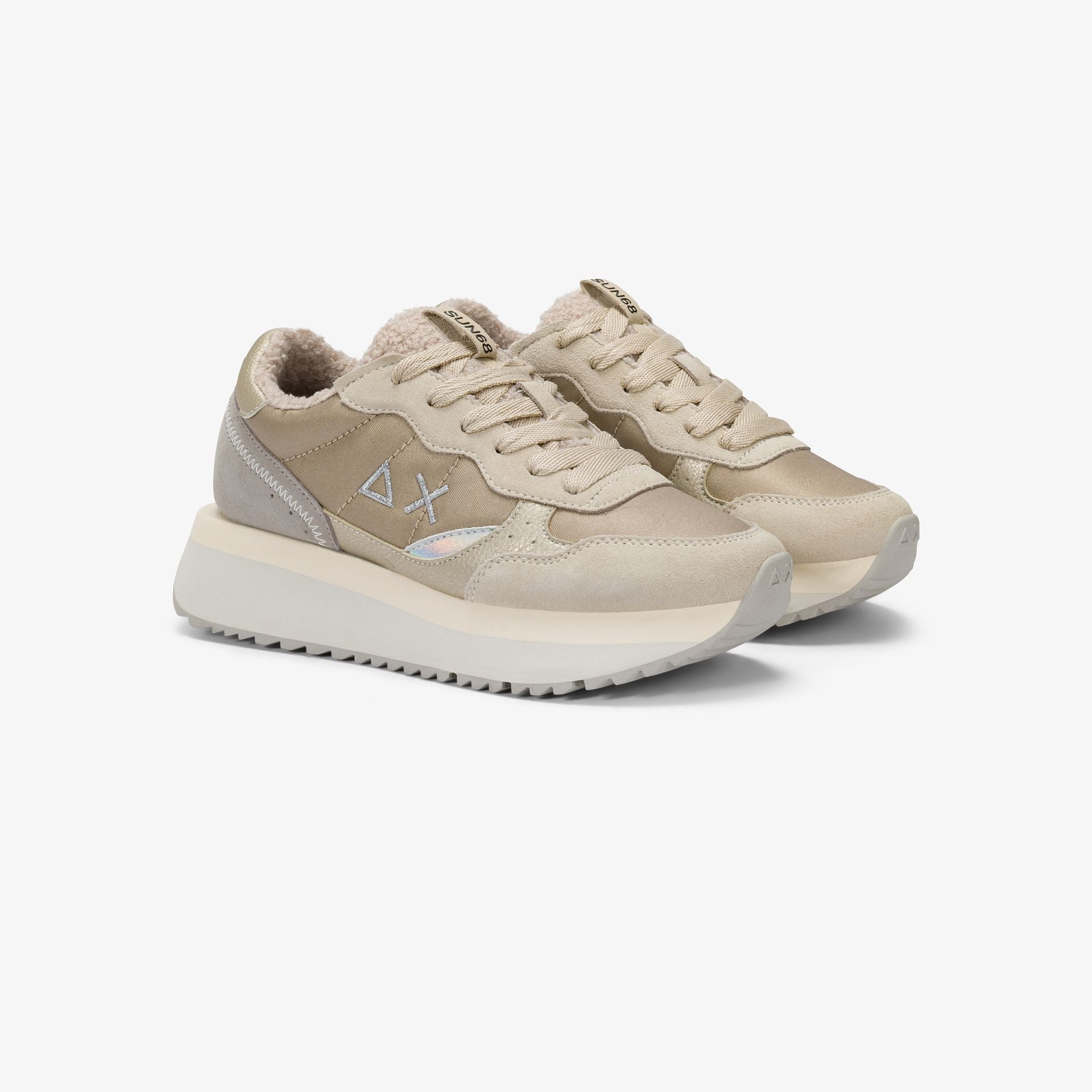 SUN68 Sneakers nylon e suede BIG ALLY TEDDY FUR - Musto Calzature srl