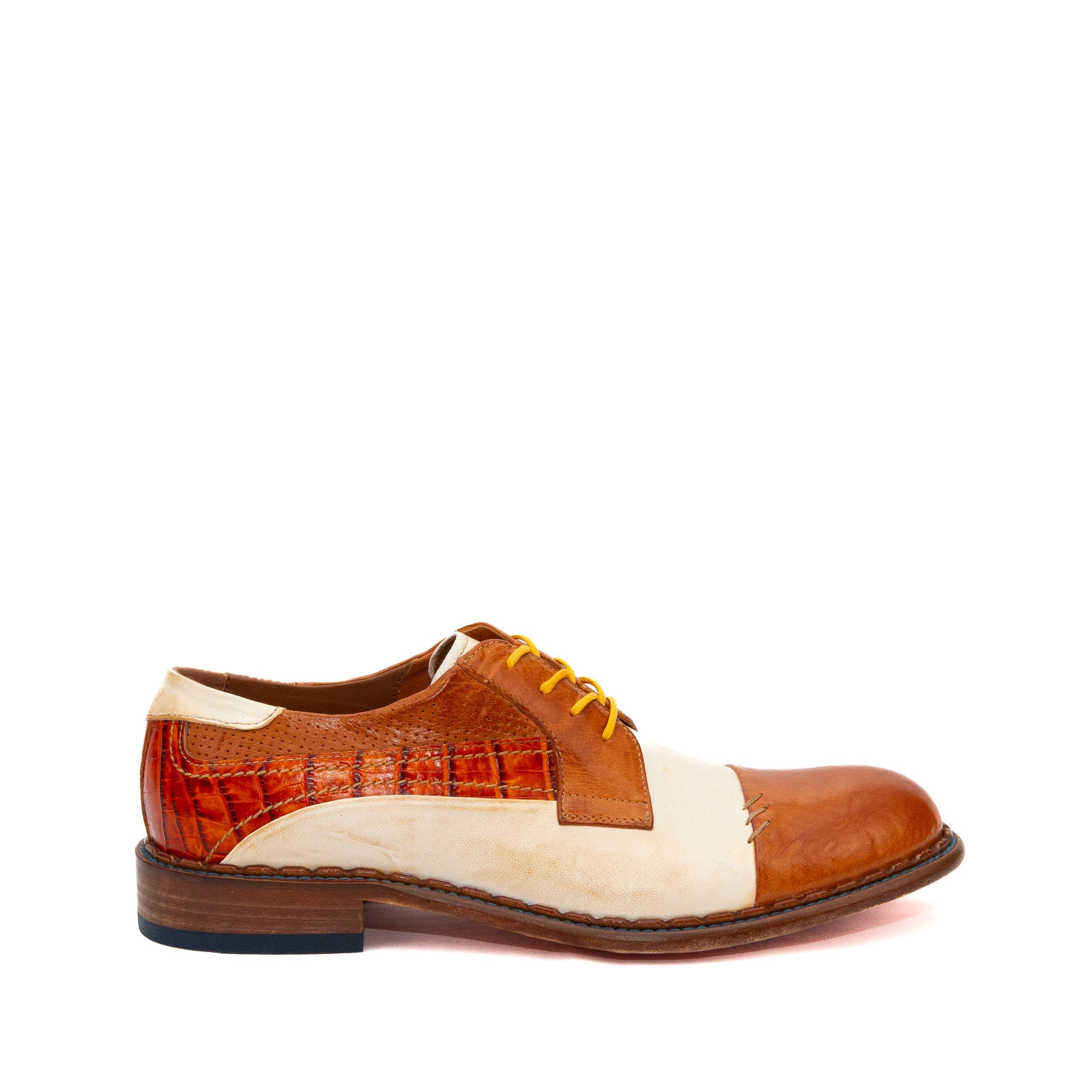 LORENZI Stringate uomo PELLE ANTICATA 16751 - Musto Calzature srl