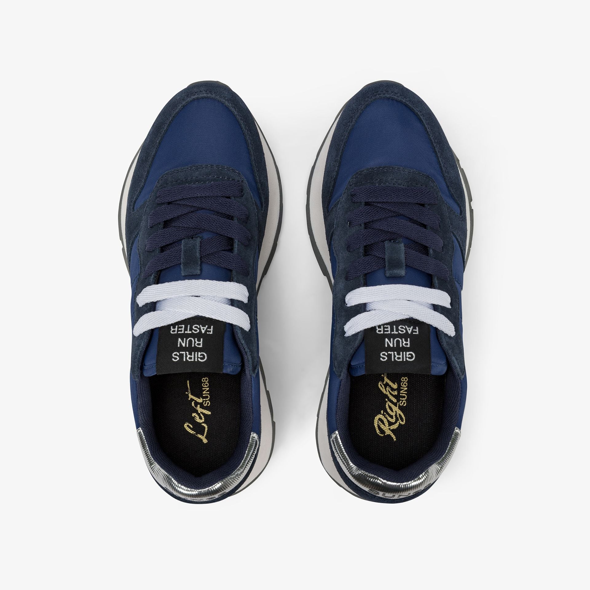 SUN68 Sneakers nylon e suede ALLY GOLD SILVER - Musto Calzature srl