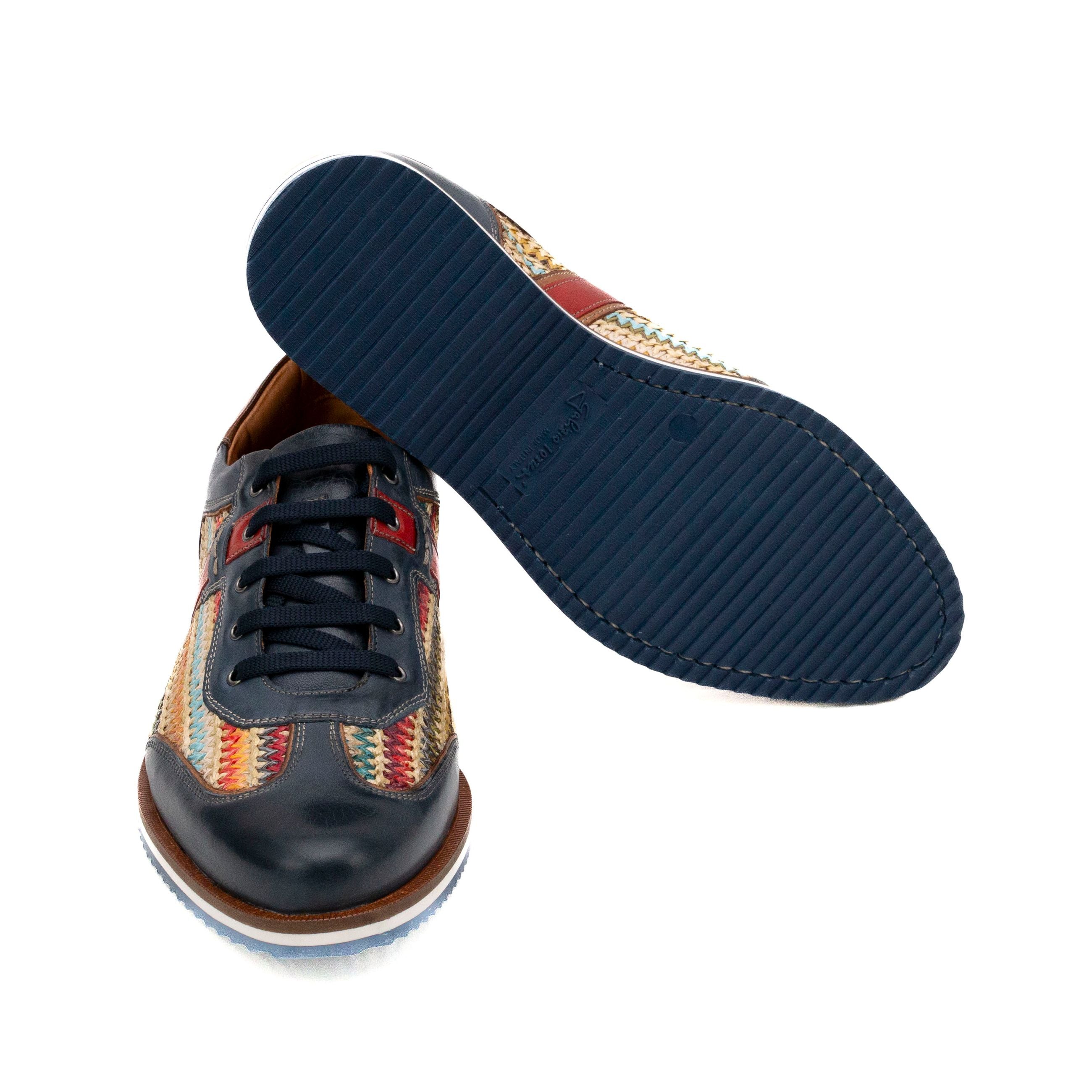 GALIZIO TORRESI Sneakers uomo pelle+rafia 310530 - Musto Calzature srl