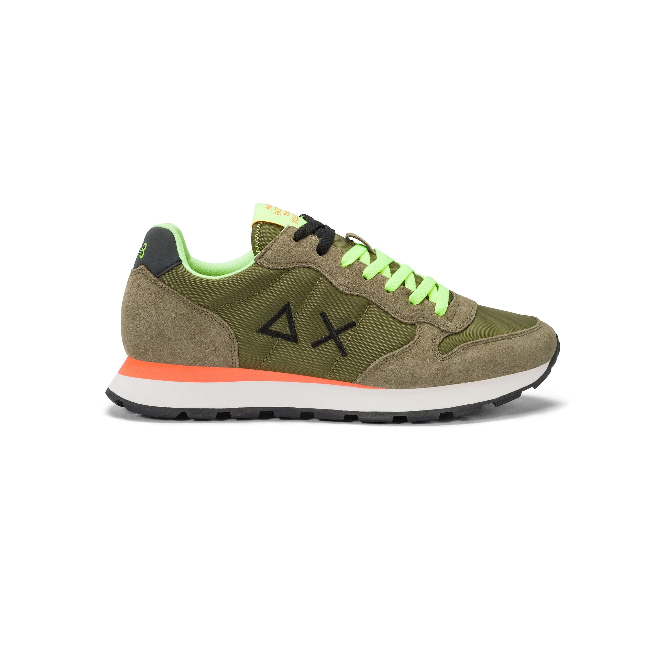 SUN68 Sneakers uomo camoscio+tessuto TOM FLUO - Musto Calzature srl