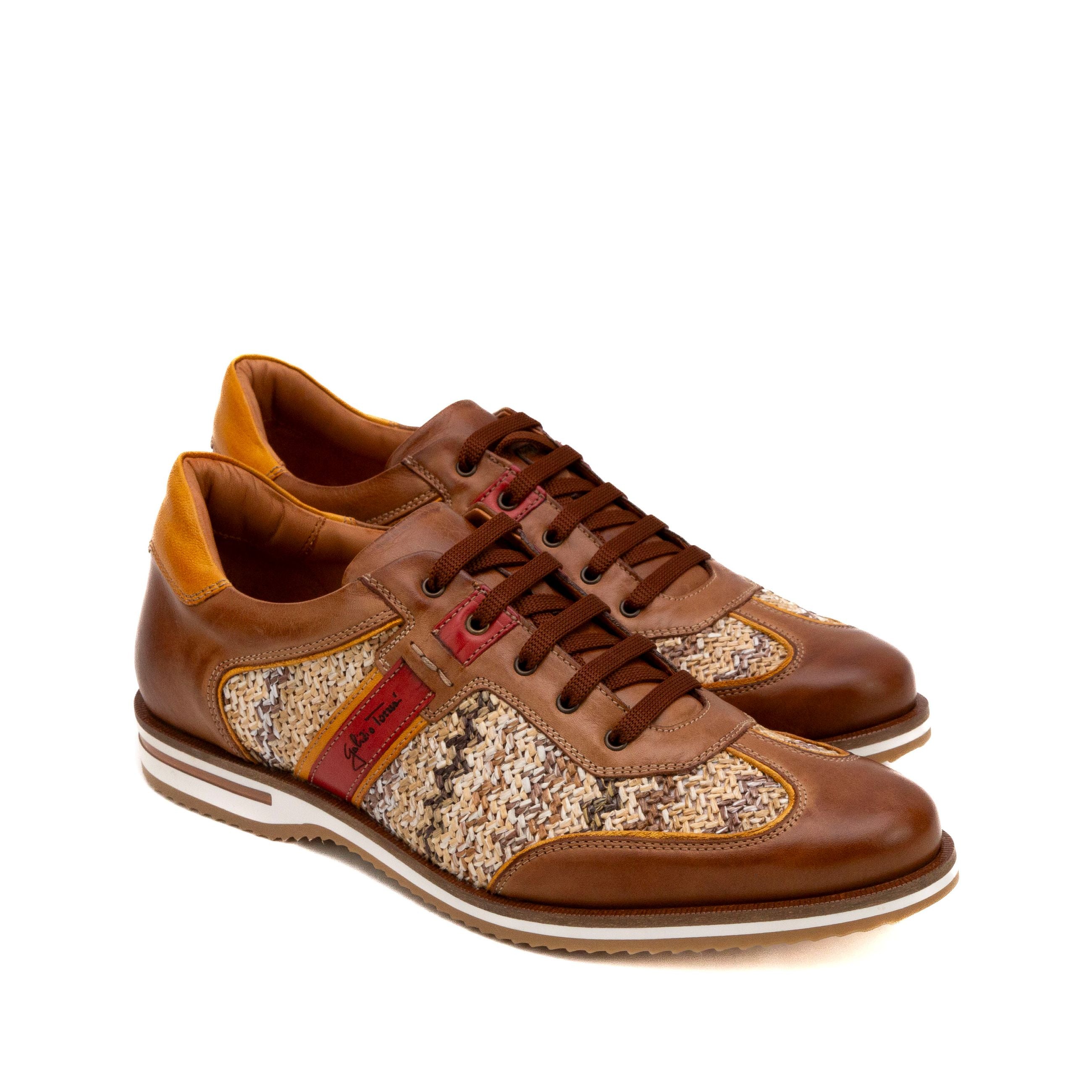 GALIZIO TORRESI Sneakers uomo pelle+rafia 310530 - Musto Calzature srl