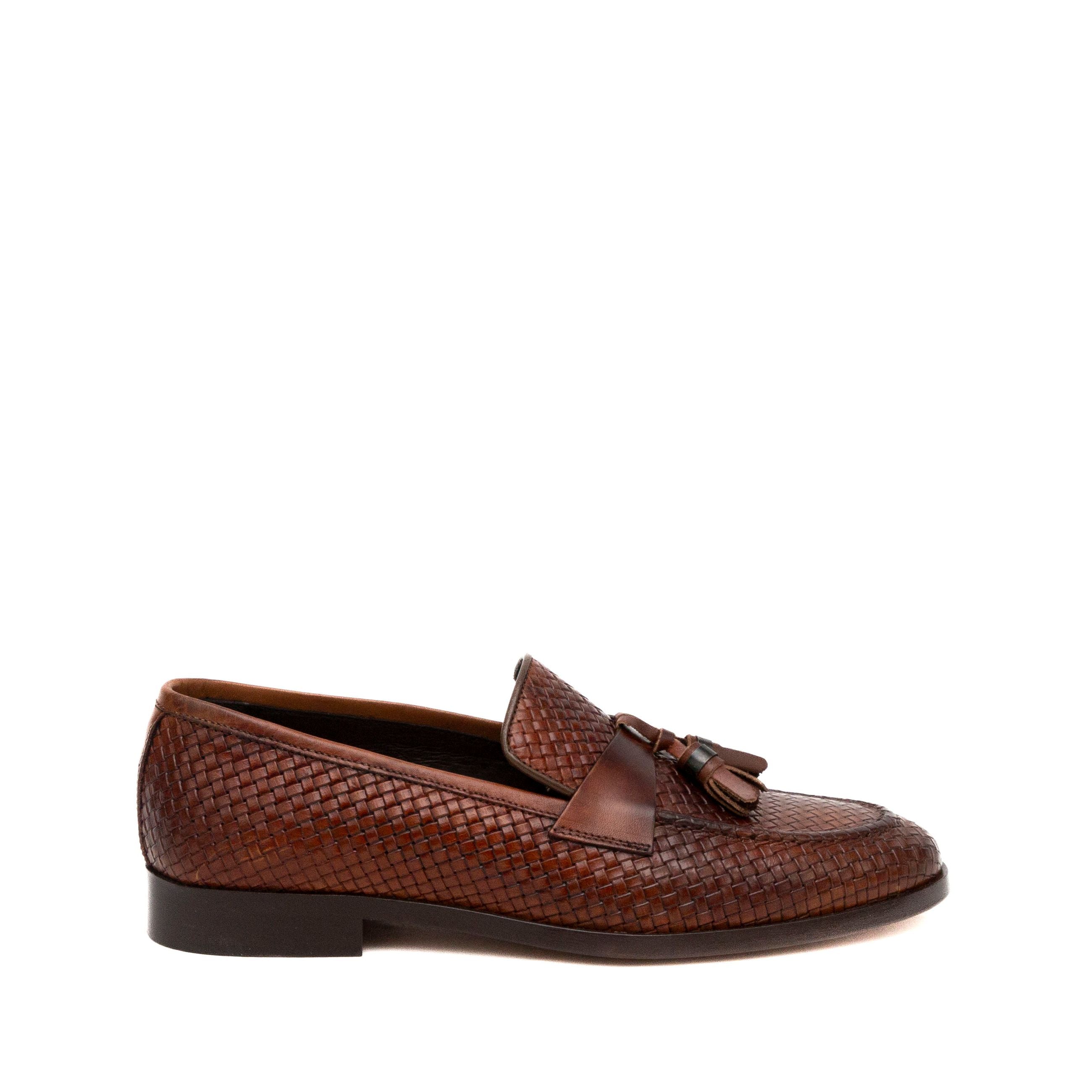 EXTON Mocassini uomo PELLE INTRECCIATA 1831 - Musto Calzature srl