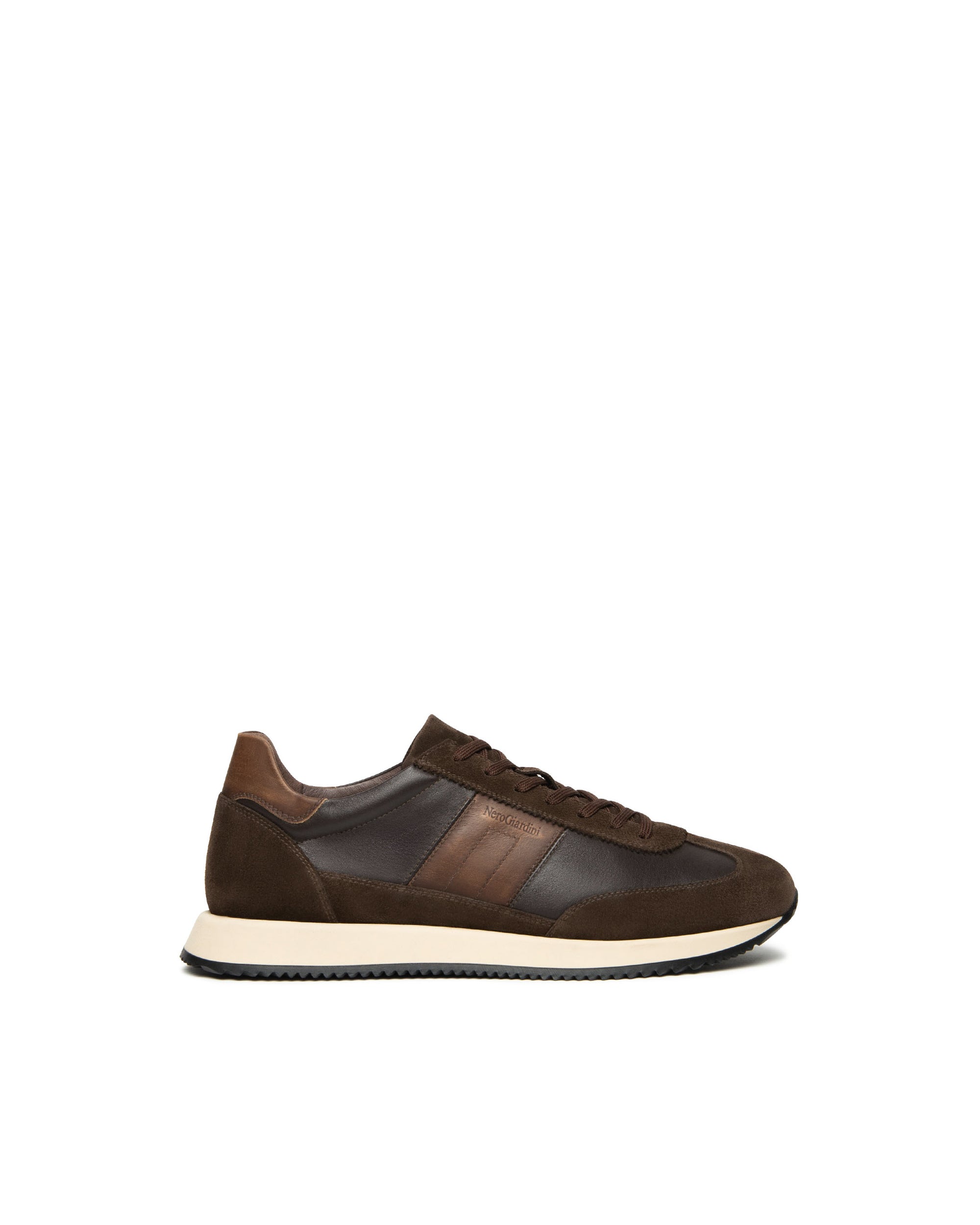NeroGiardini sneakers da uomo in pelle e camoscio - Musto Calzature srl