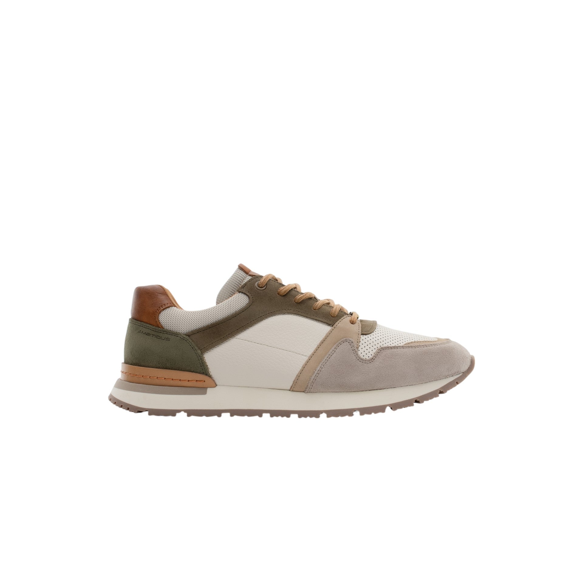 AMBITIOUS Sneakers uomo pelle+camoscio VINCE 13905B - Musto Calzature srl