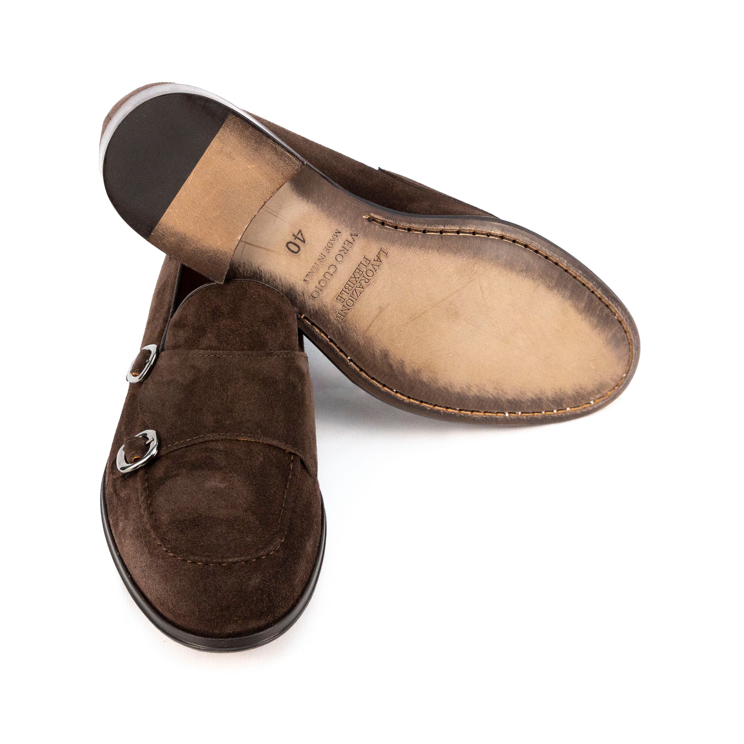 MUSTO Fibbie uomo Camoscio URANIO 6489 - Musto Calzature srl