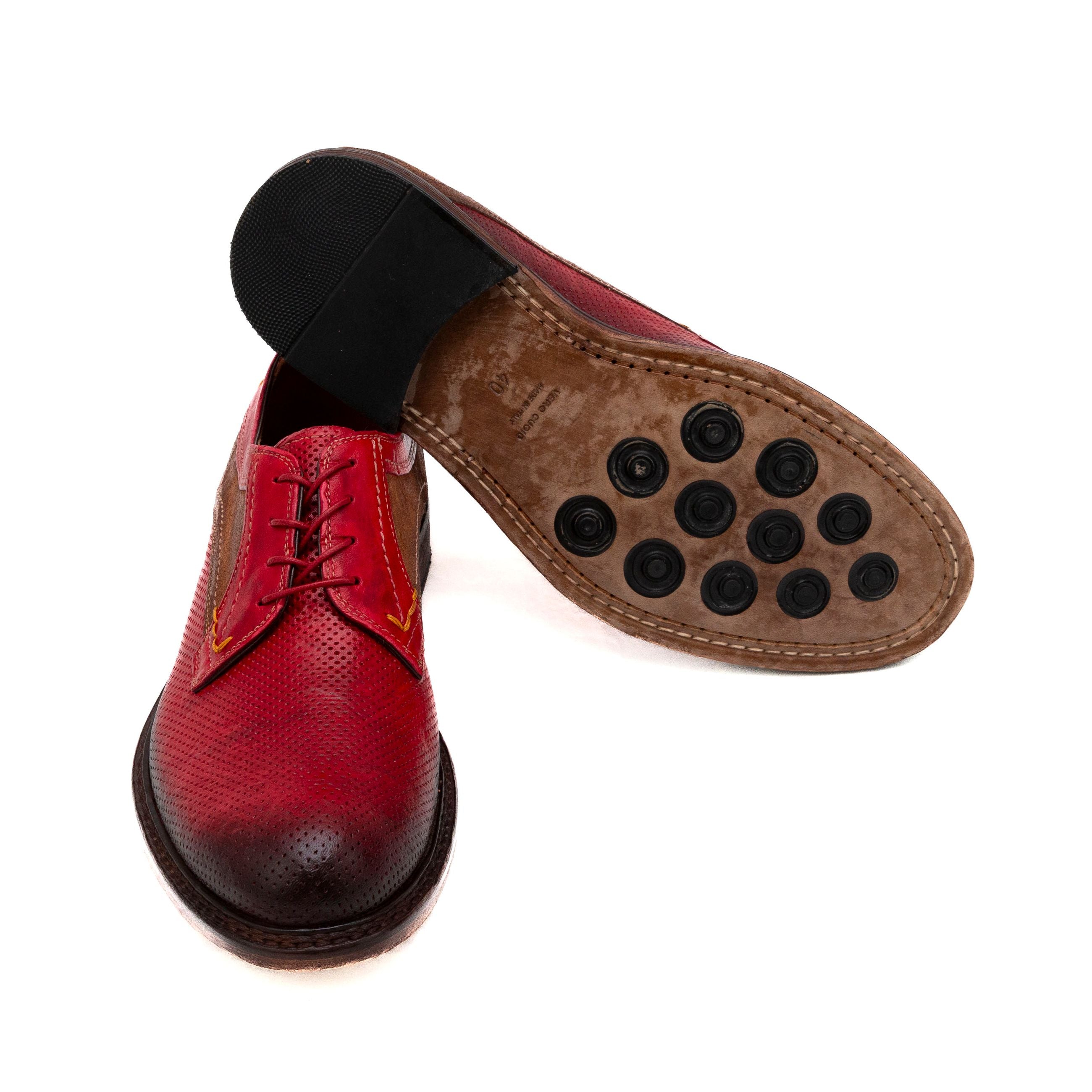 LORENZI Stringate uomo PELLE ANTICATA 17637 - Musto Calzature srl