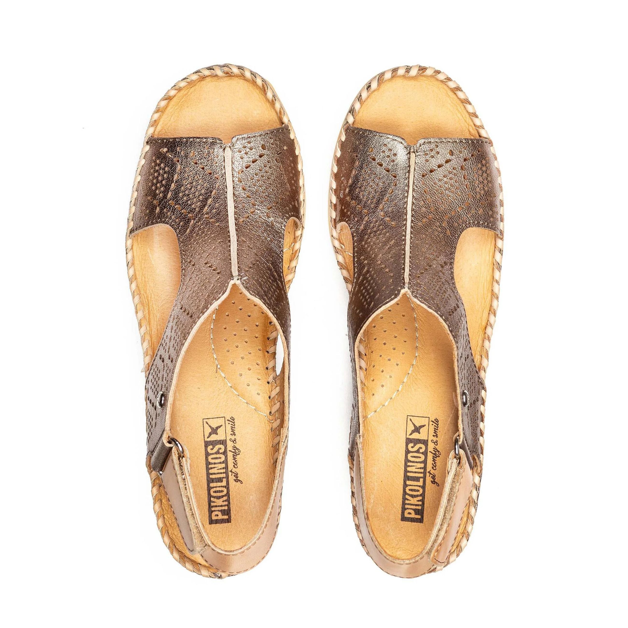 Pikolinos sandali donna con zeppa in pelle AGUADULCE - Musto Calzature srl