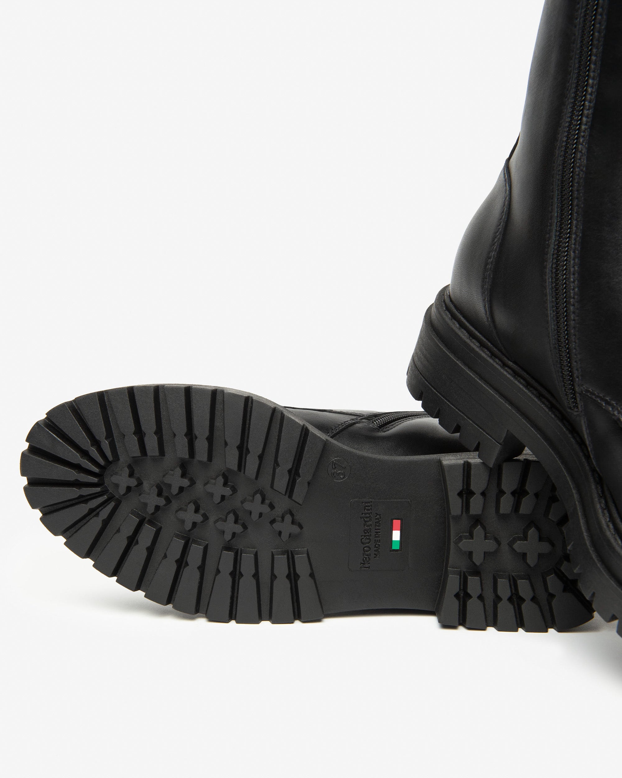 NeroGiardini Anfibi da donna in pelle con fodero in pelo - Musto Calzature srl