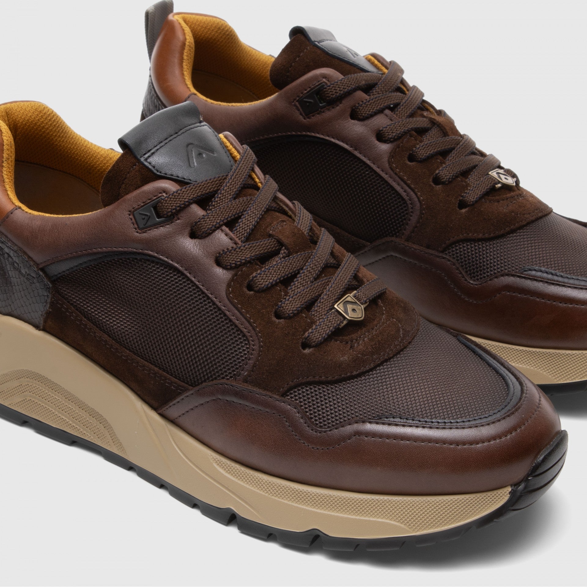 AMBITIOUS Sneakers uomo pelle+camoscio STRIDER 13422 - Musto Calzature srl