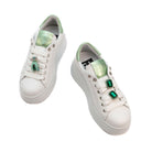 GIO + sneakers donna con platform in pelle charms CALABRONE - Musto Calzature srl