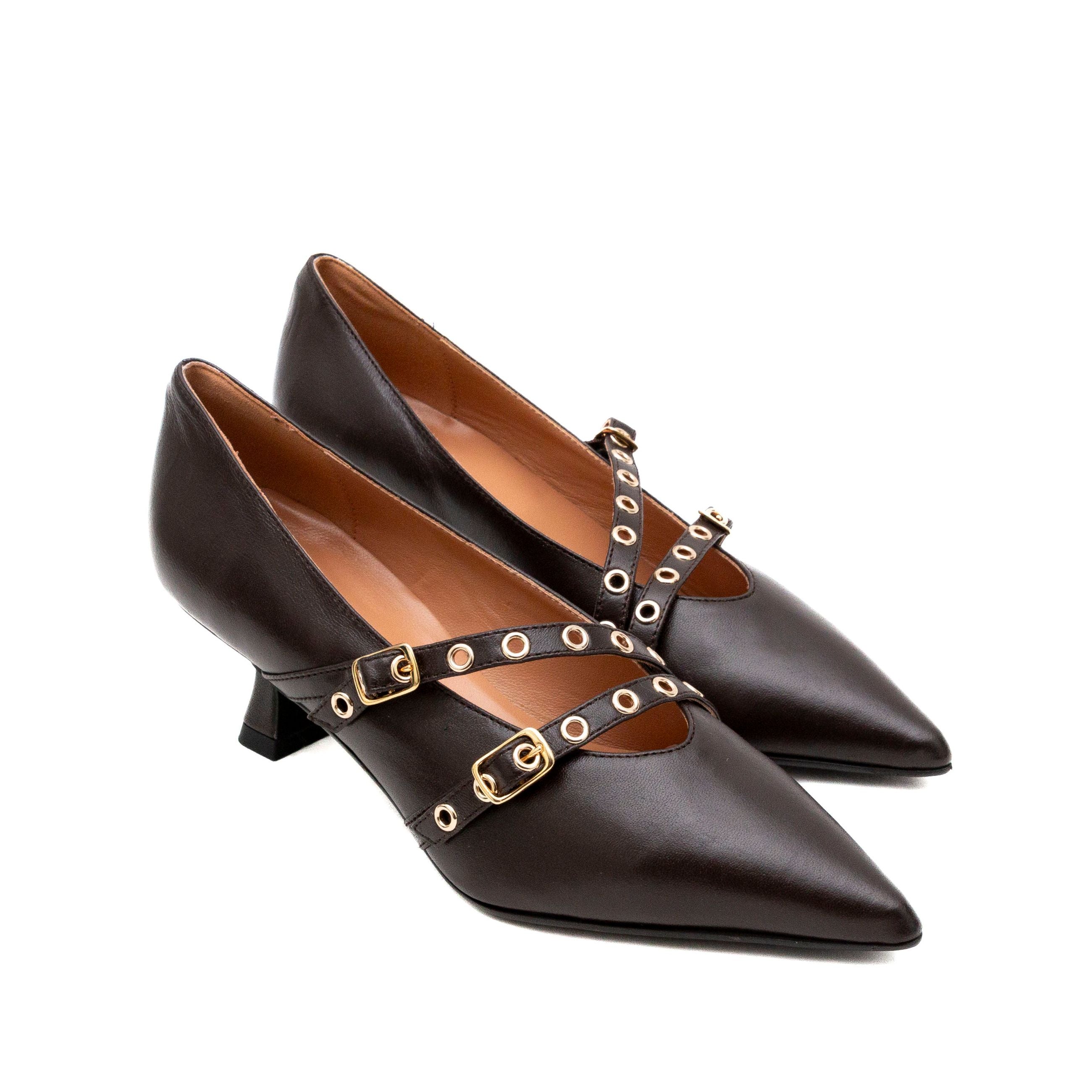 MUSTO Decolletè tacco basso nappa glossy ANASTASIA X1521 - OC - M - Musto Calzature srl