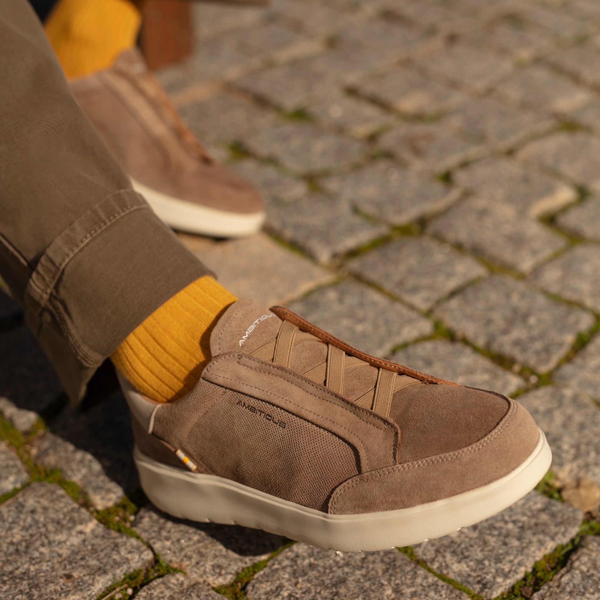 AMBITIOUS Sneakers uomo Camoscio HOVER 13721A cam - Musto Calzature srl