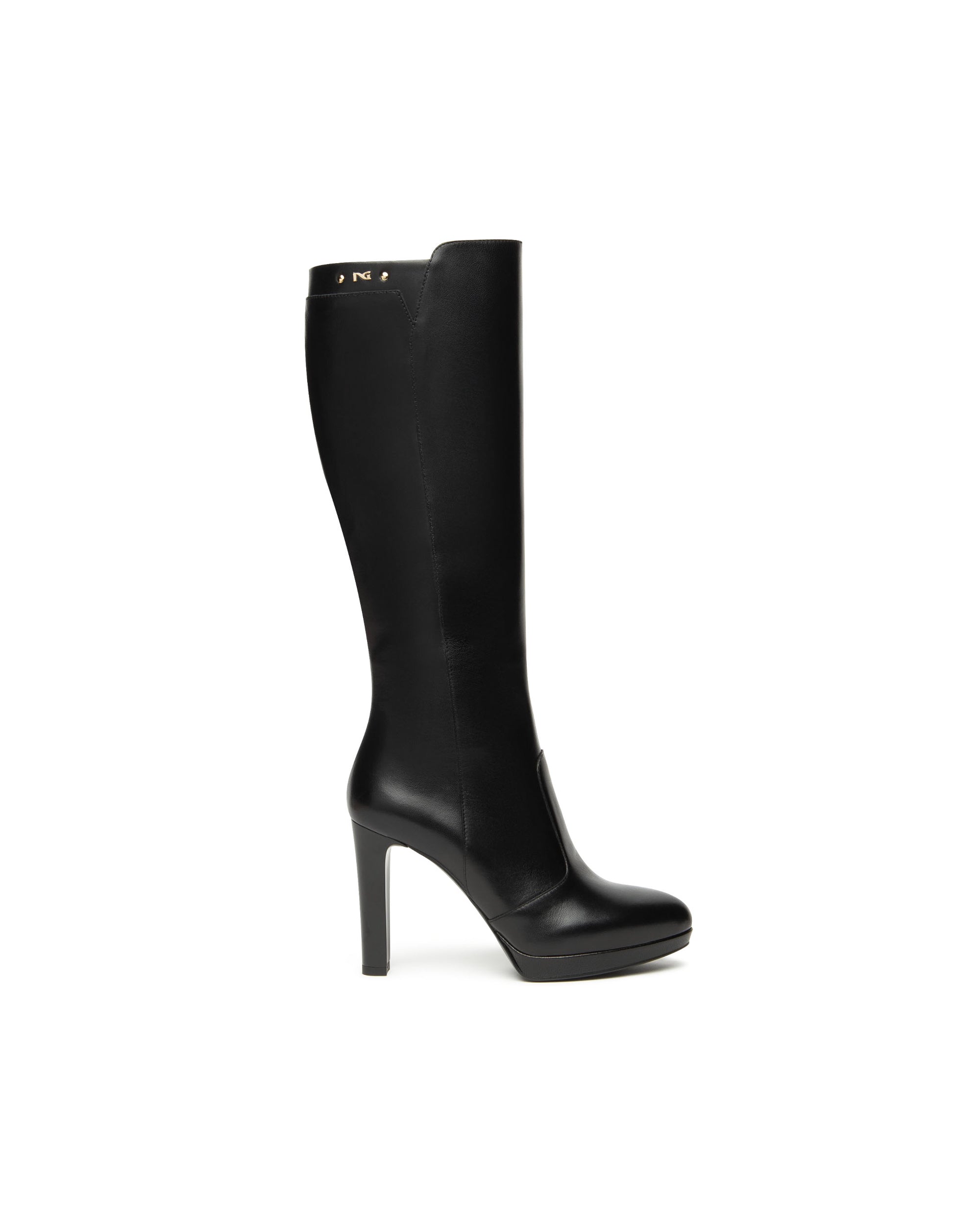 NeroGiardini Stivali da donna in pelle con tacco alto e plateau - Musto Calzature srl