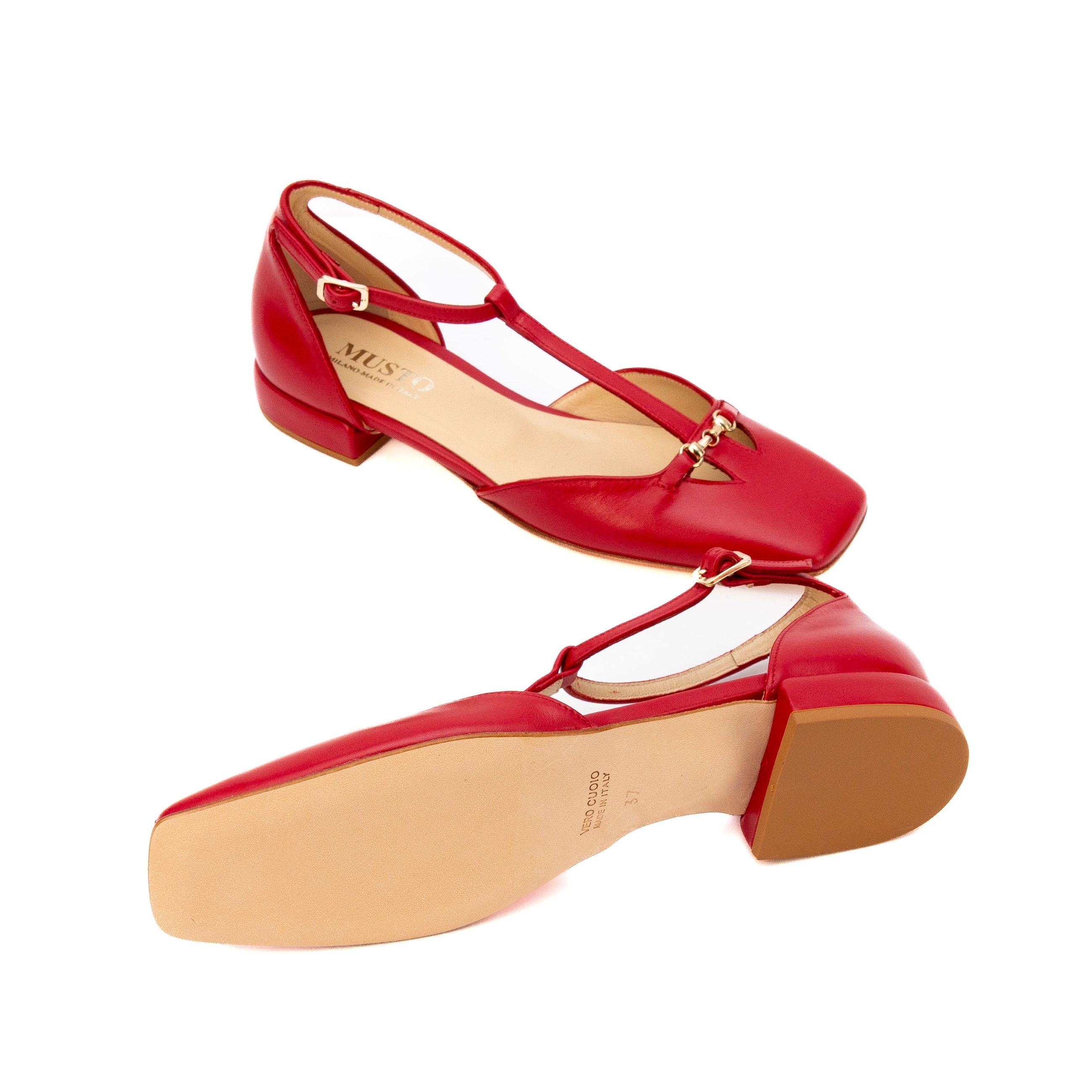 Musto décolleté in pelle tacco basso Letizia - Musto Calzature srl