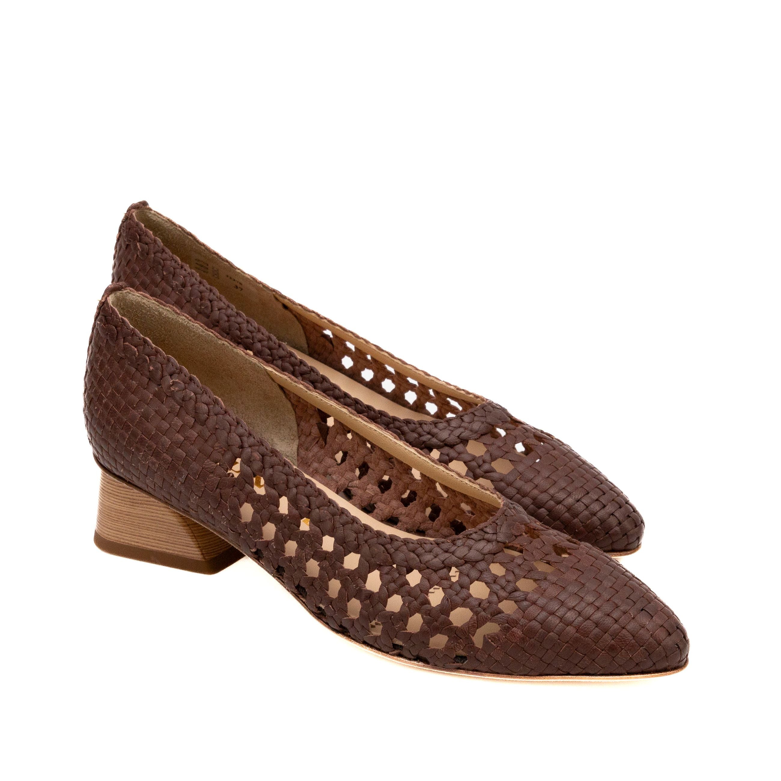 BRUNATE décolleté donna in pelle traforata - Musto Calzature srl