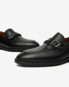 NeroGiardini mocassini da uomo in pelle con fibbia - Musto Calzature srl
