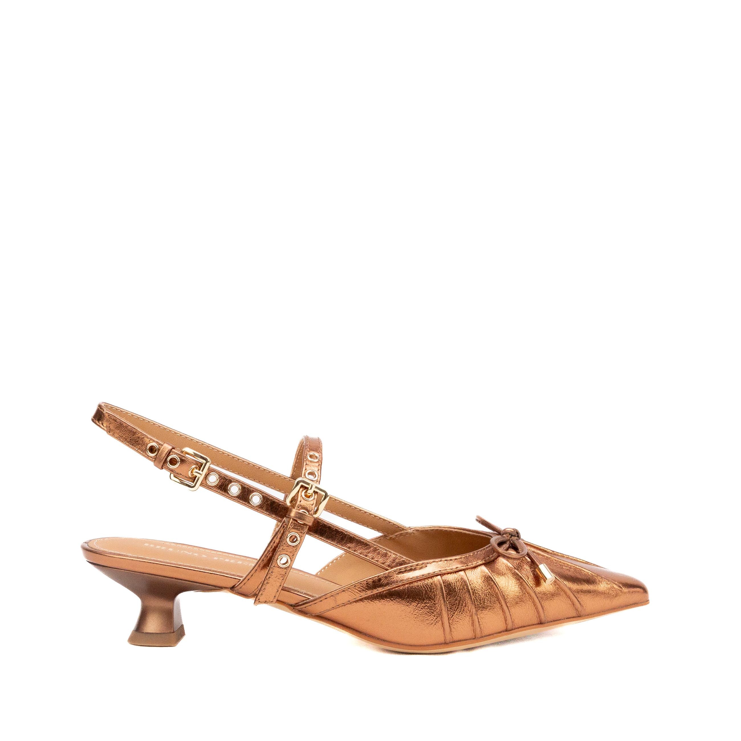 BRUNO PREMI décolleté in pelle laminata - Musto Calzature srl