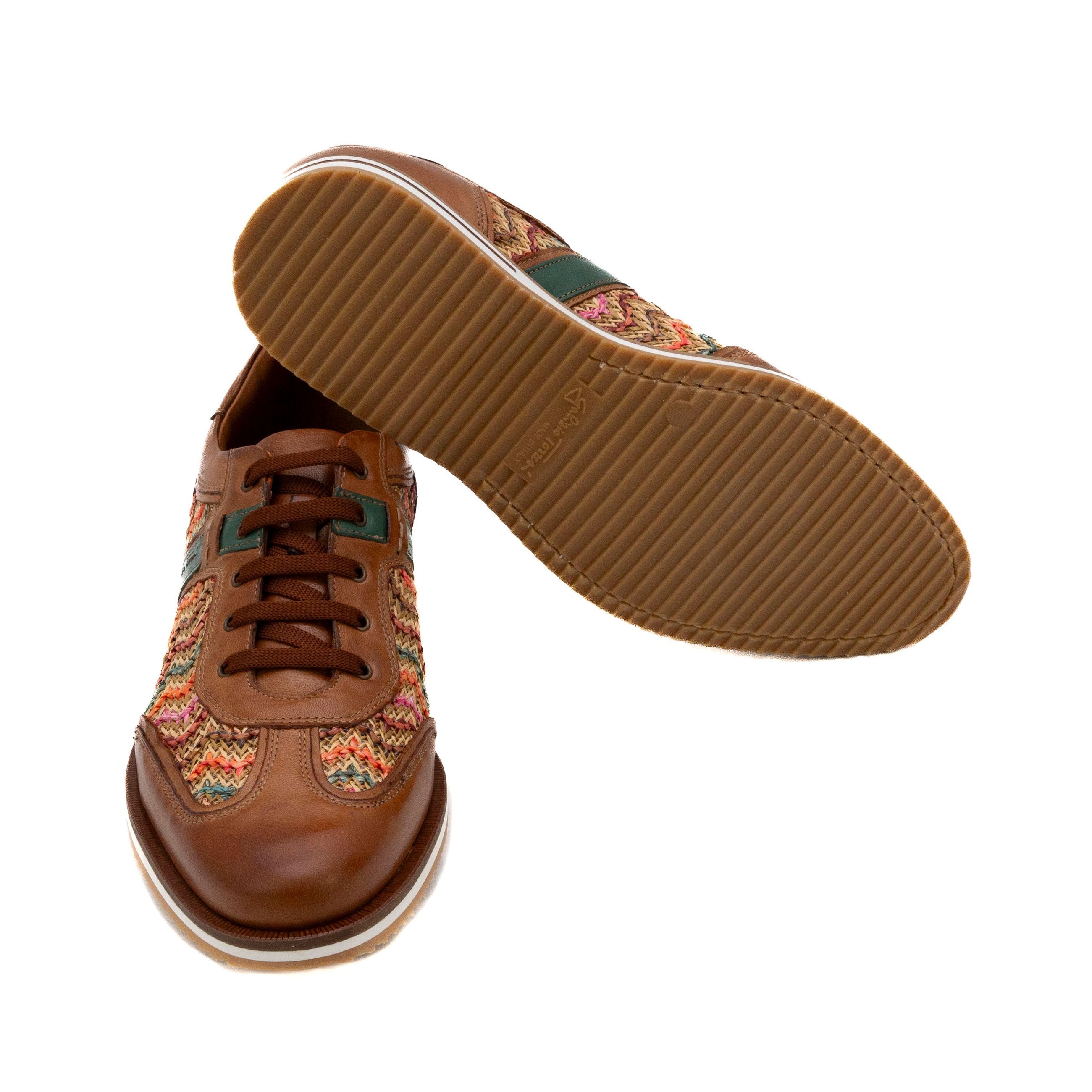GALIZIO TORRESI Sneakers uomo pelle+rafia 310530 - Musto Calzature srl