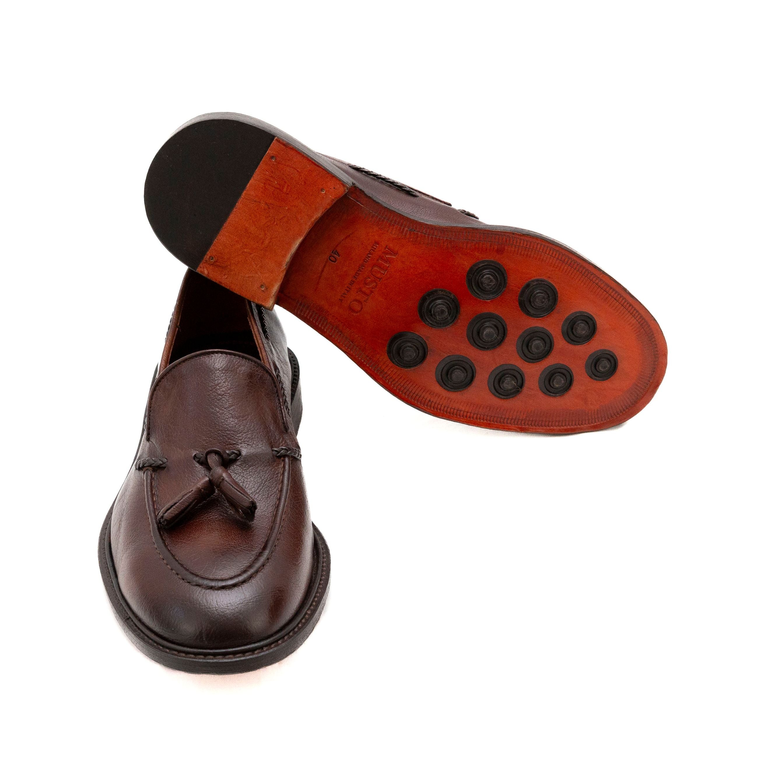 MUSTO Mocassini uomo PELLE SPAZZOLATA ATRANI AE52 - Musto Calzature srl