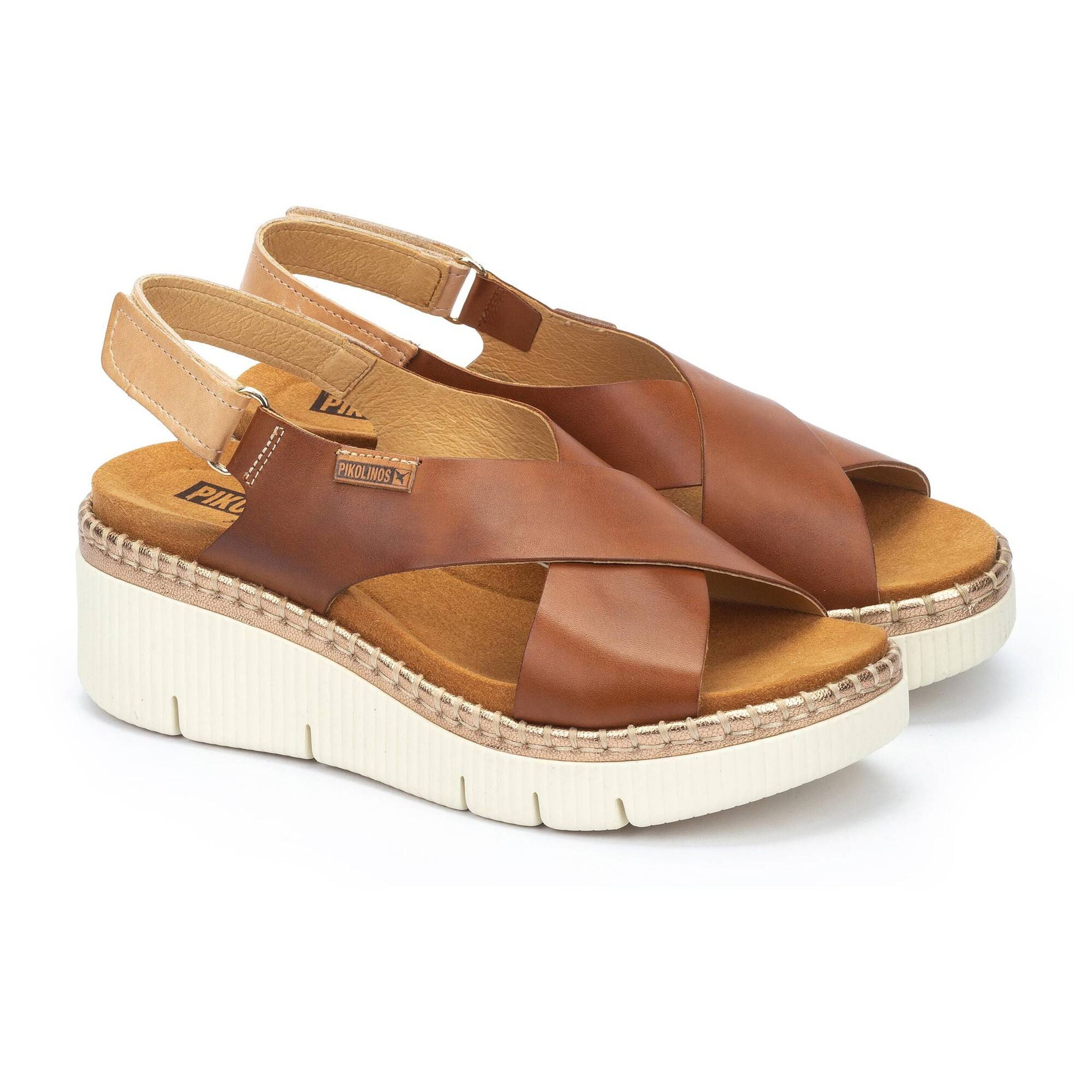 Pikolinos sandali donna con zeppa in pelle GOMERA - Musto Calzature srl