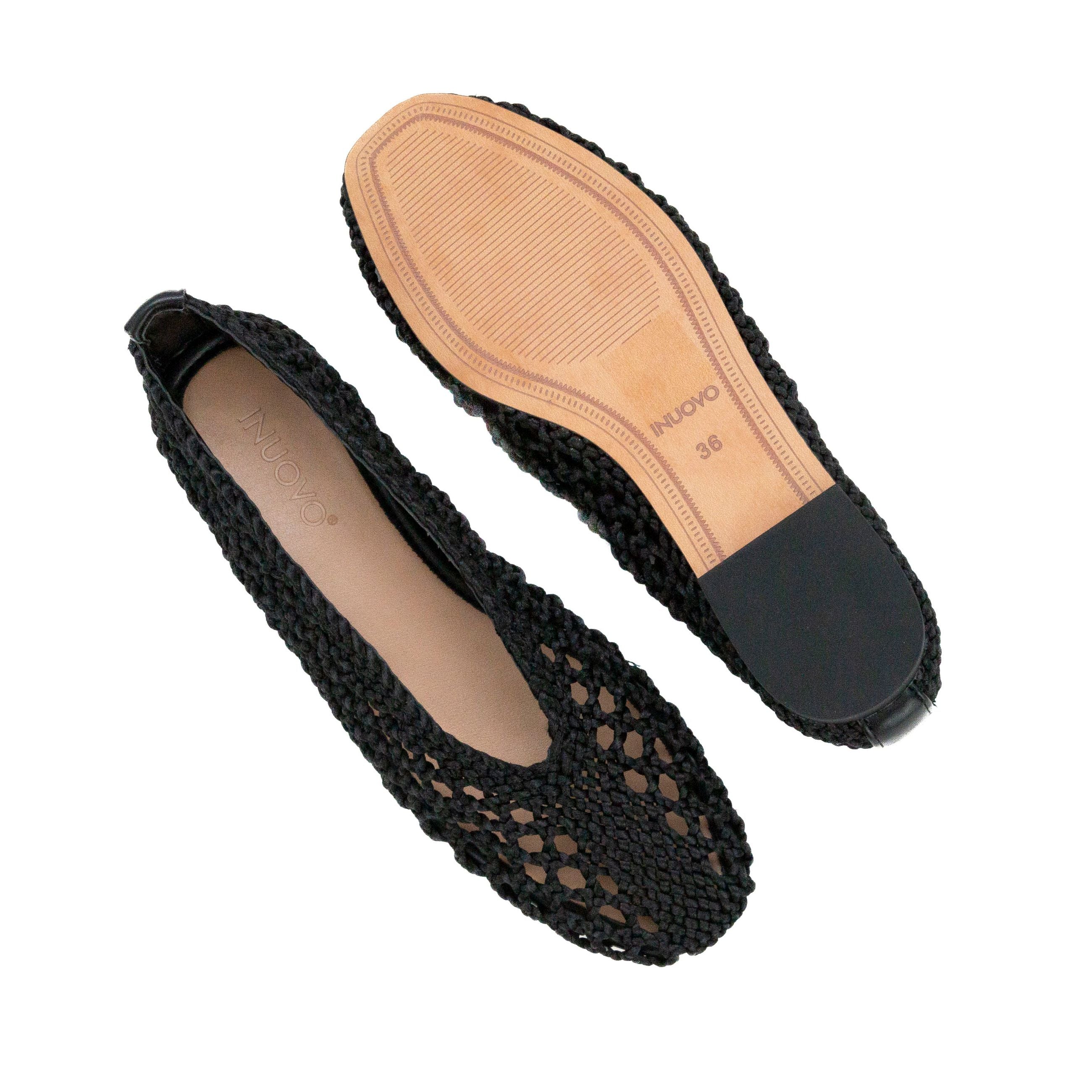 INUOVO ballerine da donna in tessuto traforato - Musto Calzature srl