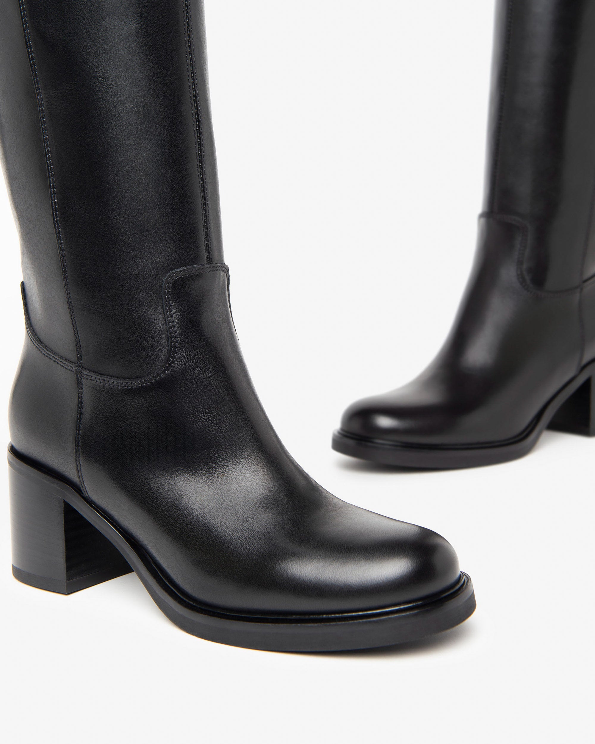 NeroGiardini stivali da donna in pelle con tacco - Musto Calzature srl