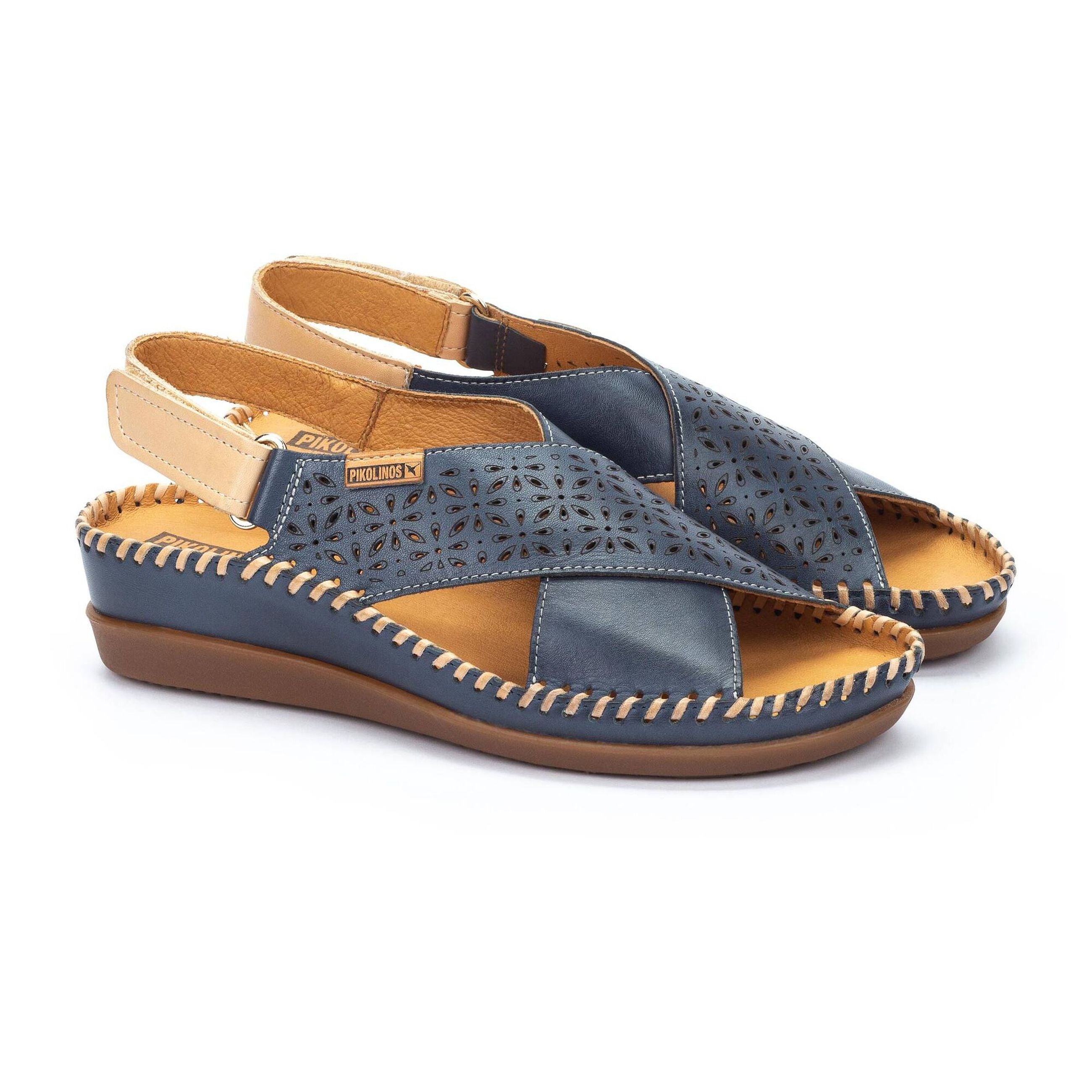 Pikolinos sandali donna con zeppa in pelle CADAQUES - Musto Calzature srl