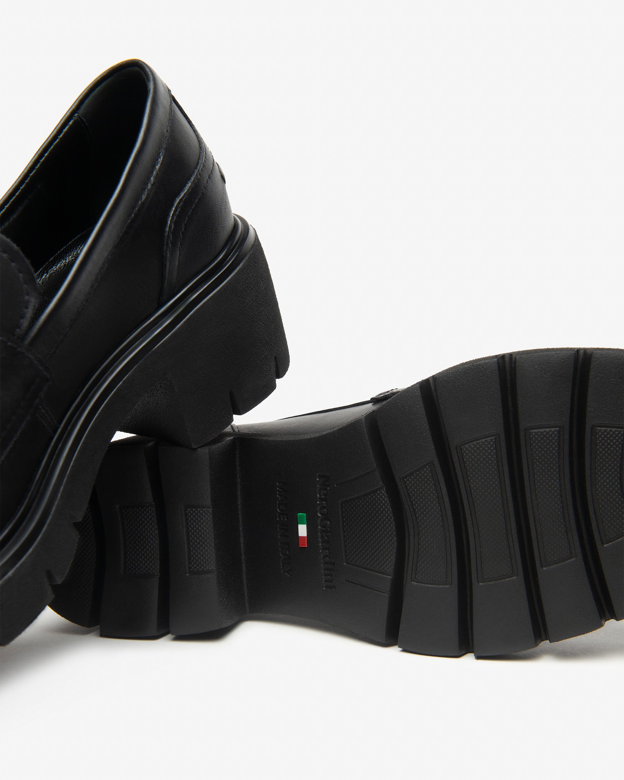 NeroGiardini mocassini da donna in pelle con suola alta - Musto Calzature srl