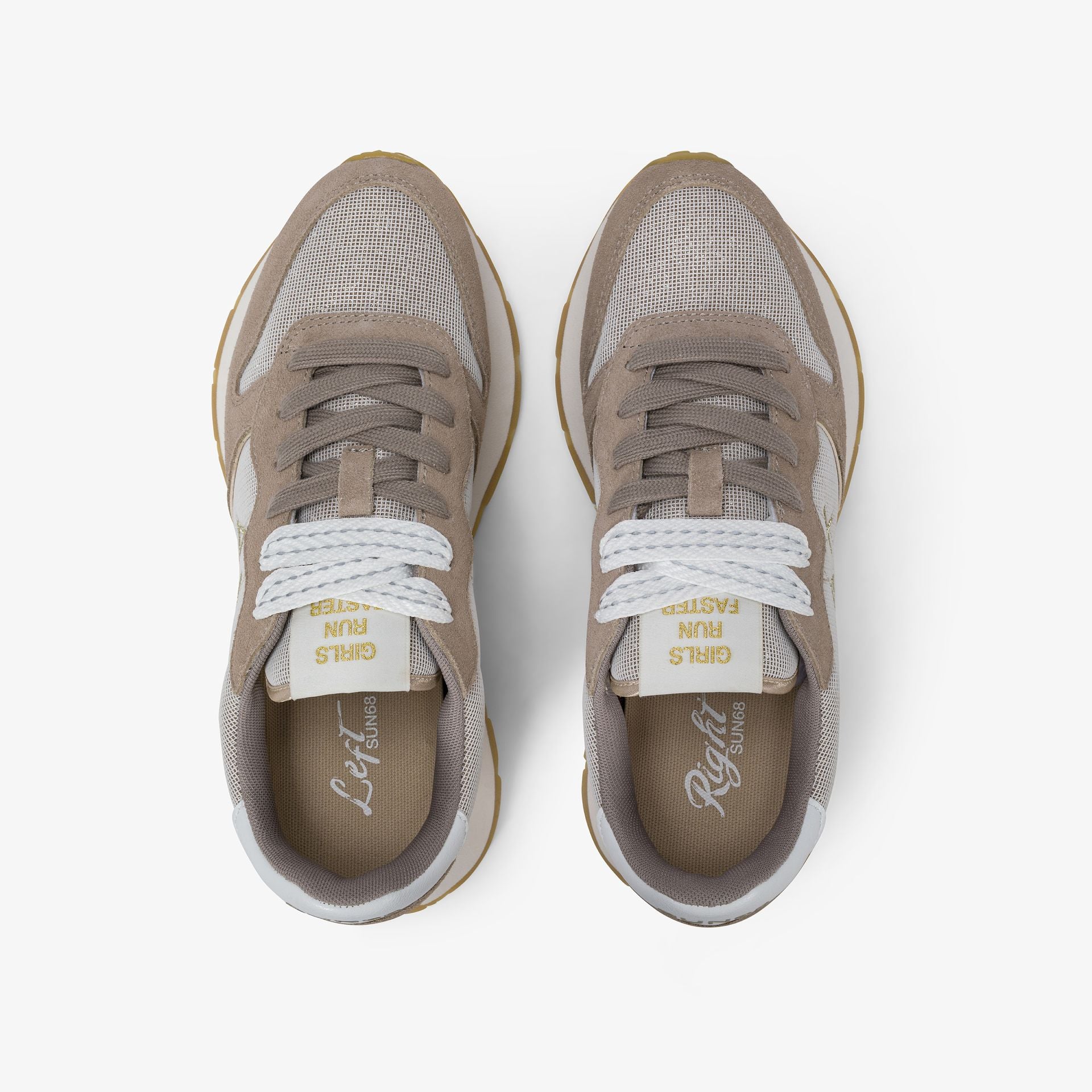 SUN68 Sneakers camoscio+tessuto ALLY GLITTER 26 - Musto Calzature srl