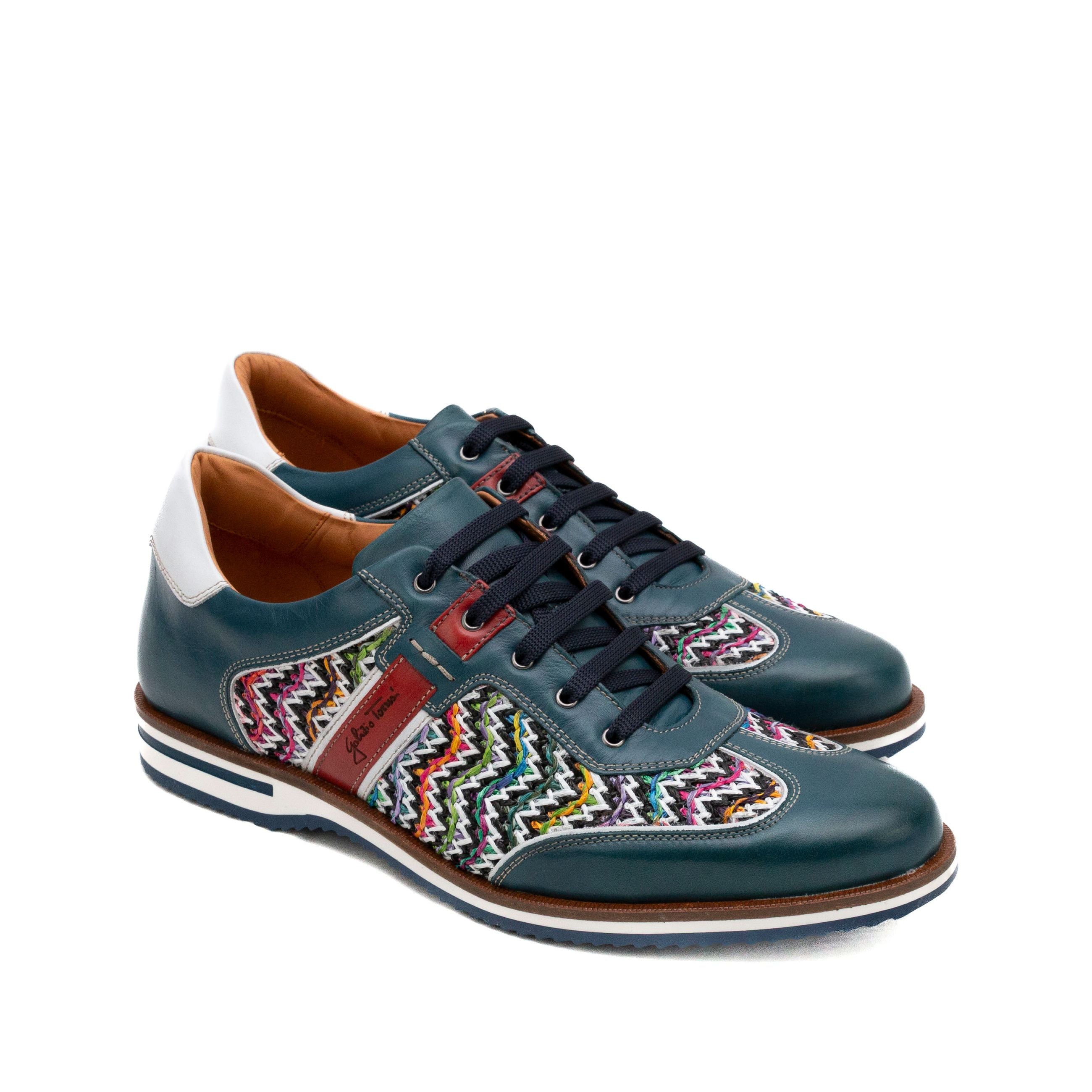 GALIZIO TORRESI Sneakers uomo pelle+rafia 310530 - Musto Calzature srl