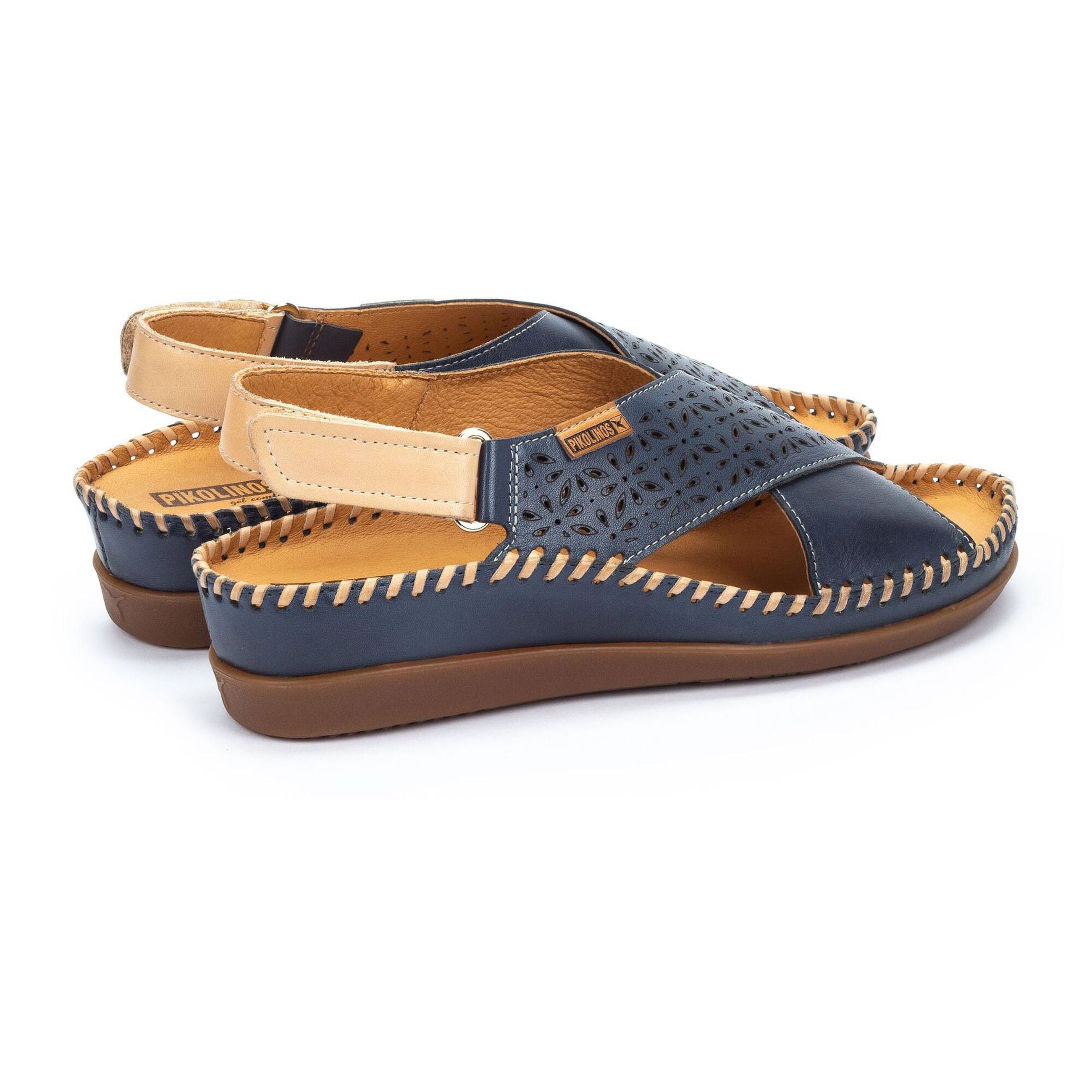 Pikolinos sandali donna con zeppa in pelle CADAQUES - Musto Calzature srl