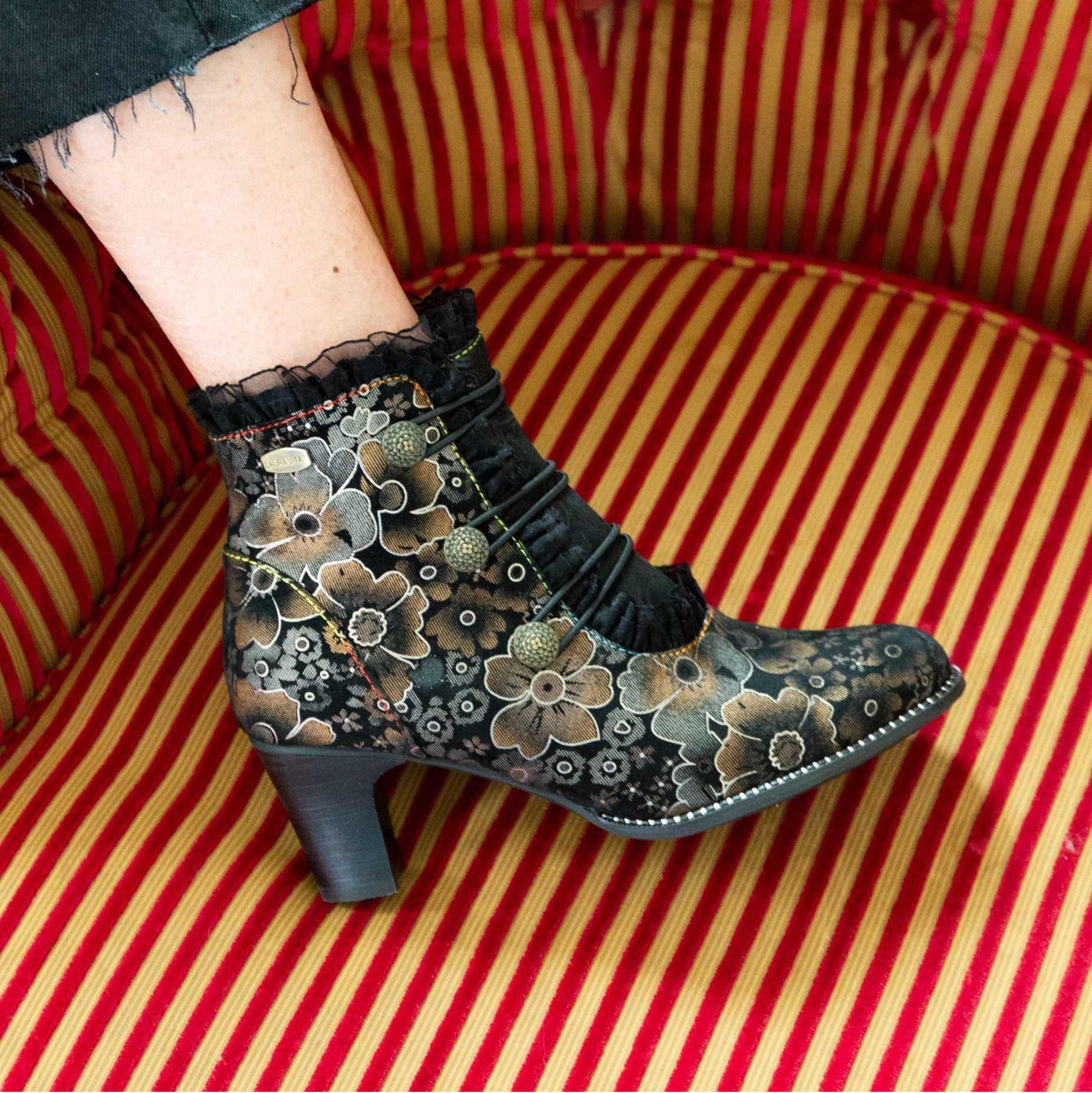 LAURA VITA Stivaletti pelle e tessuto ELCODIEO 224 - Musto Calzature srl