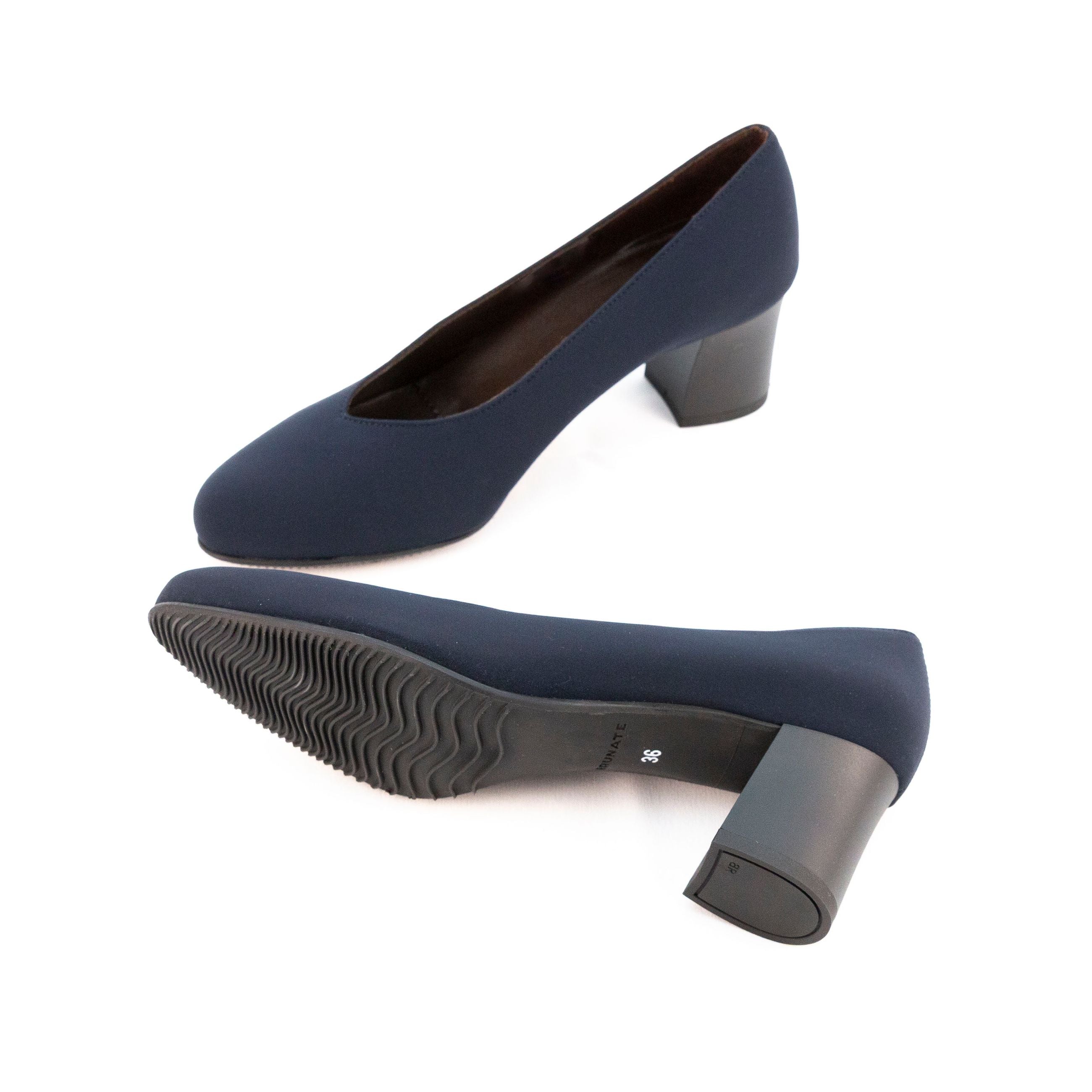 BRUNATE Decolletè tacco basso TESSUTO 50632 - Musto Calzature srl