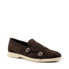FRAU mocassini uomo doppia fibbia in pelle scamoscita - Musto Calzature srl