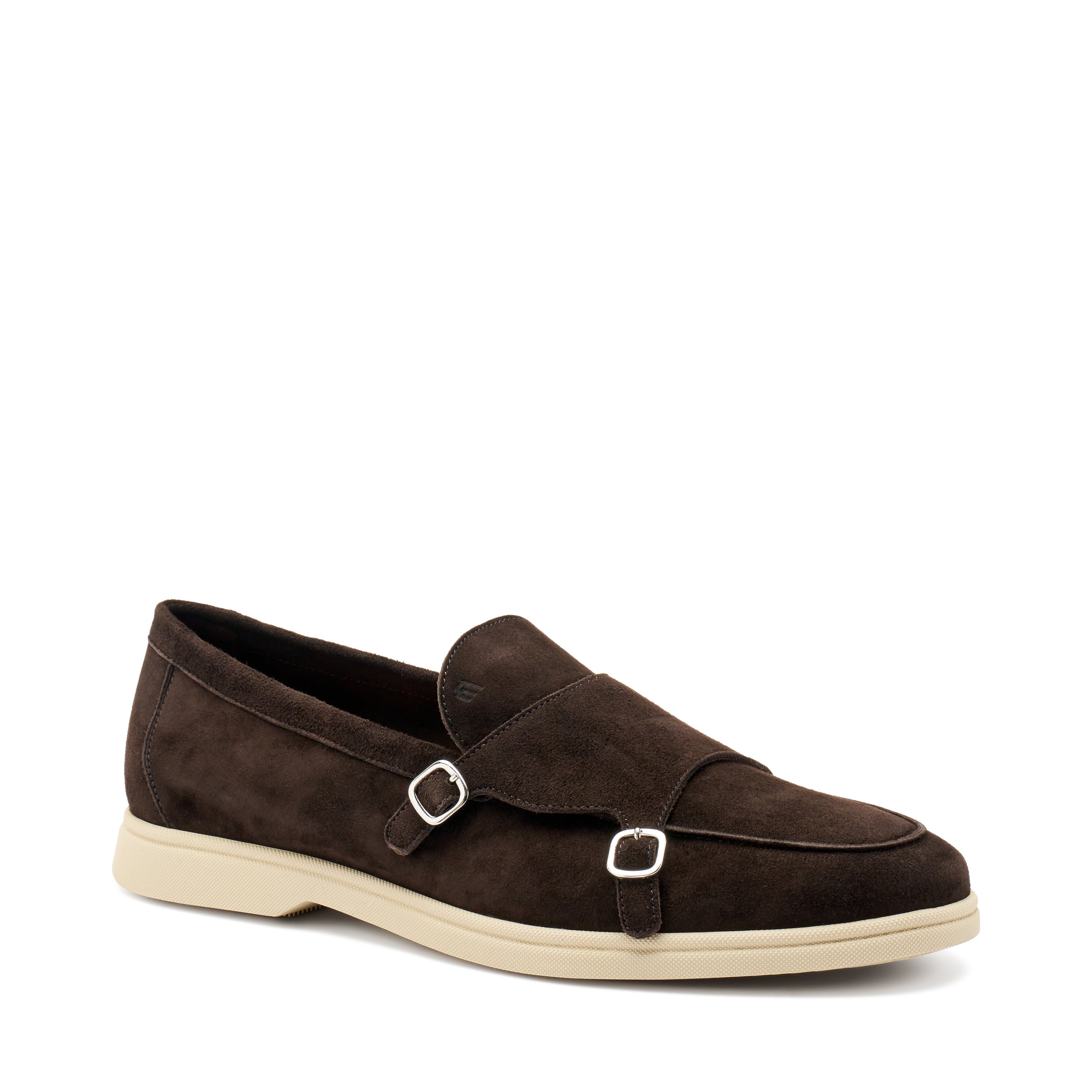 FRAU mocassini uomo doppia fibbia in pelle scamoscita - Musto Calzature srl