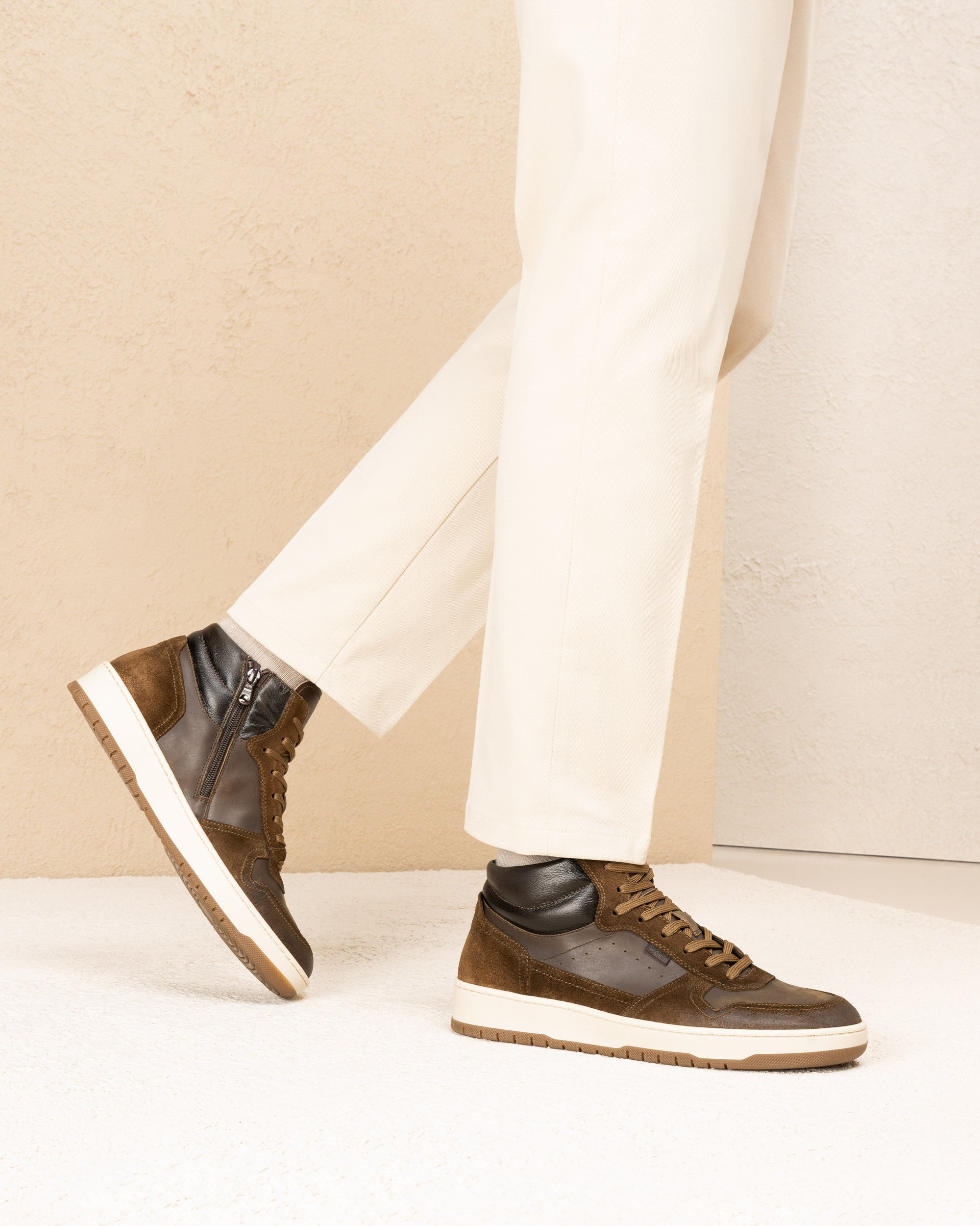 NeroGiardini Sneakers uomo in pelle e camoscio - Musto Calzature srl