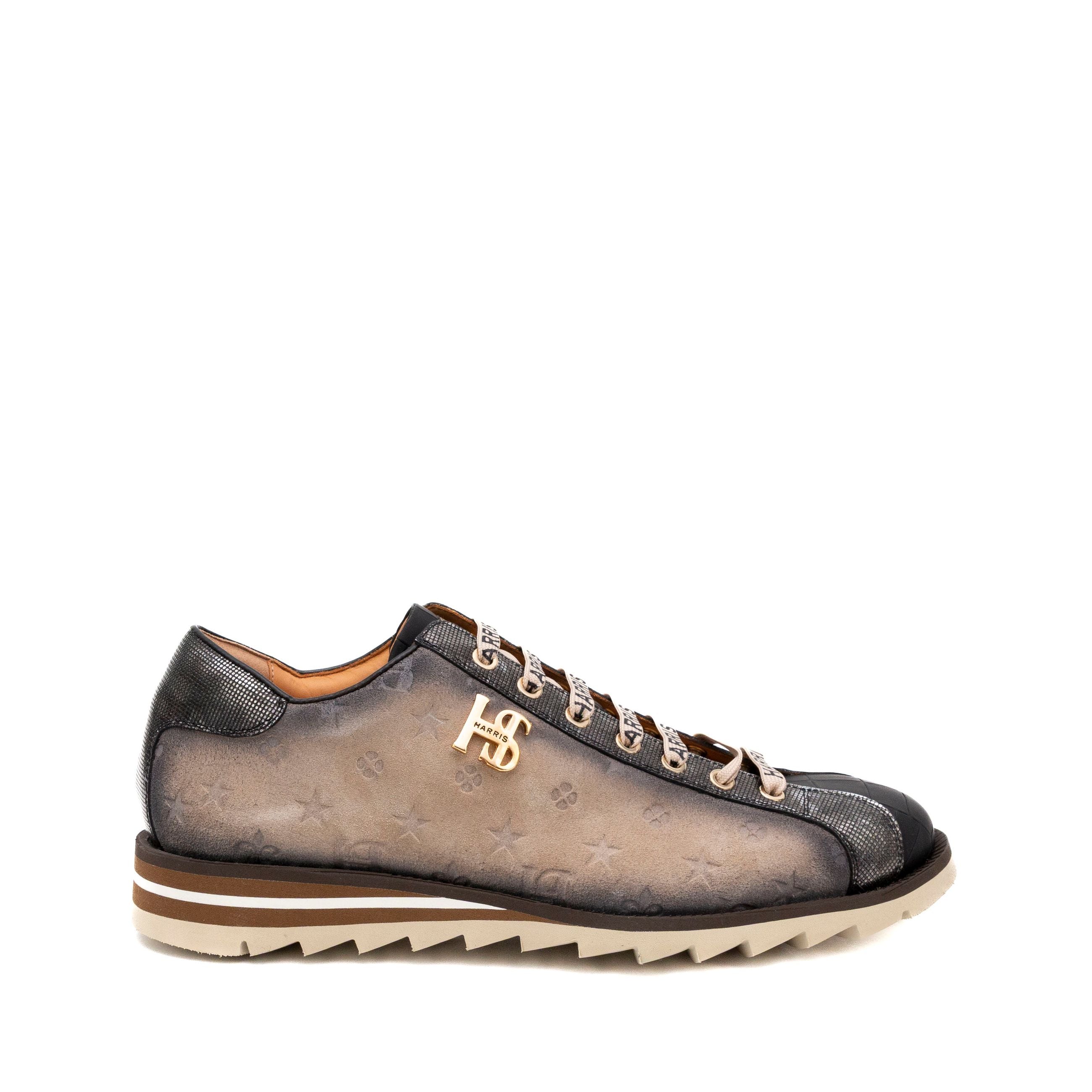 HARRIS Sneakers uomo pelle+camoscio 2892/25 mono - Musto Calzature srl