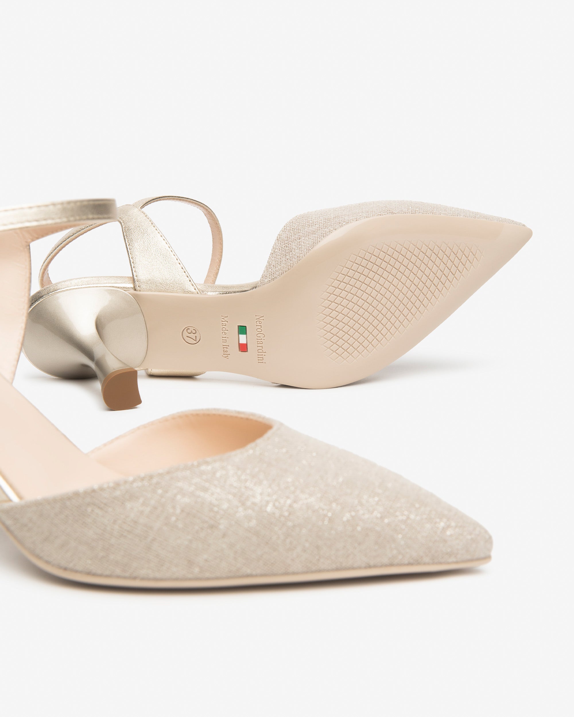 NEROGIARDINI Decolletè TESSUTO LUREX E615440DE - Musto Calzature srl