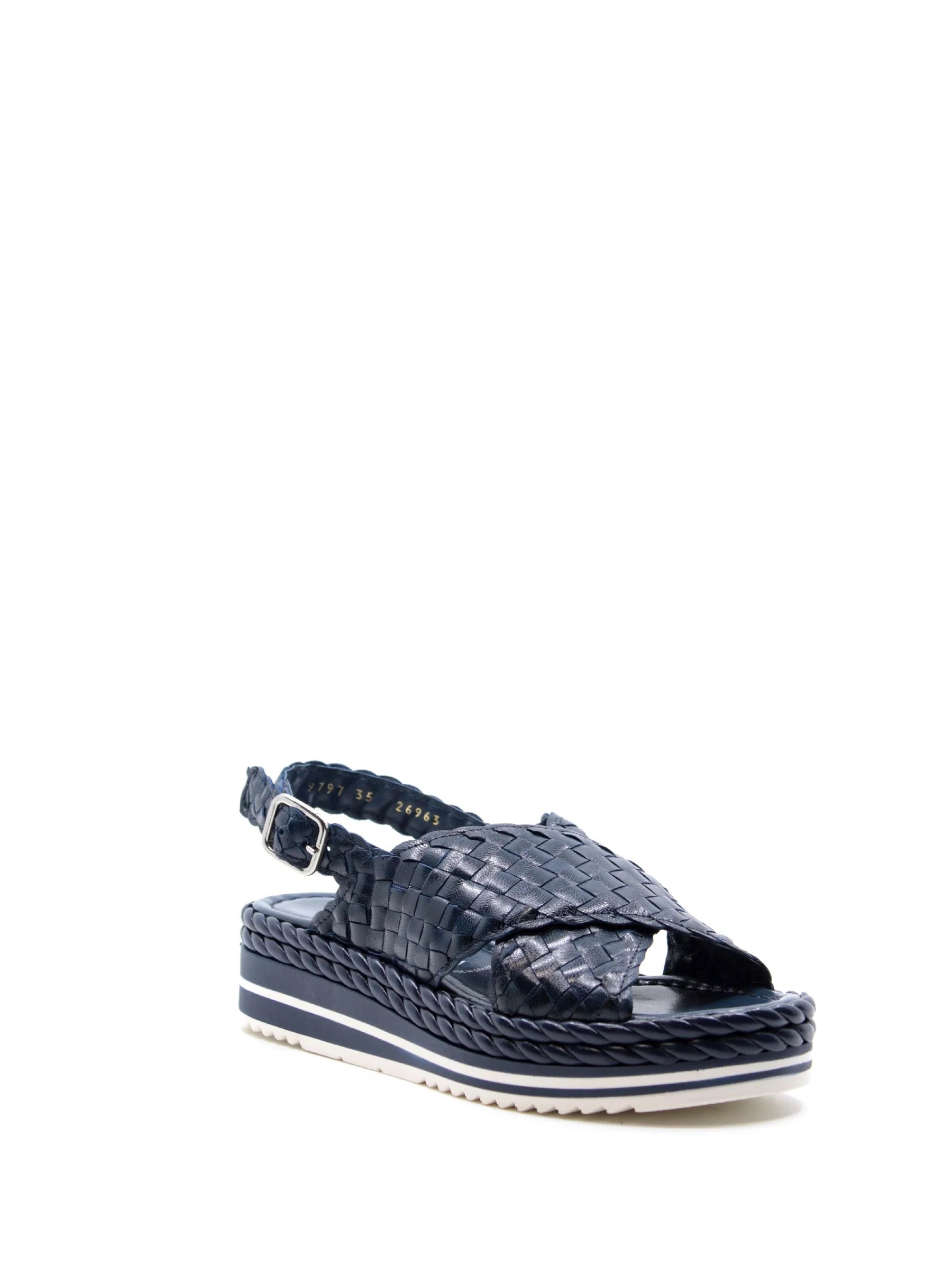 PONS QUINTANA Sandali PELLE INTRECCIATA MILAN 9797 - Musto Calzature srl