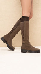 NeroGiardini stivali da donna in pelle scamosciata - Musto Calzature srl