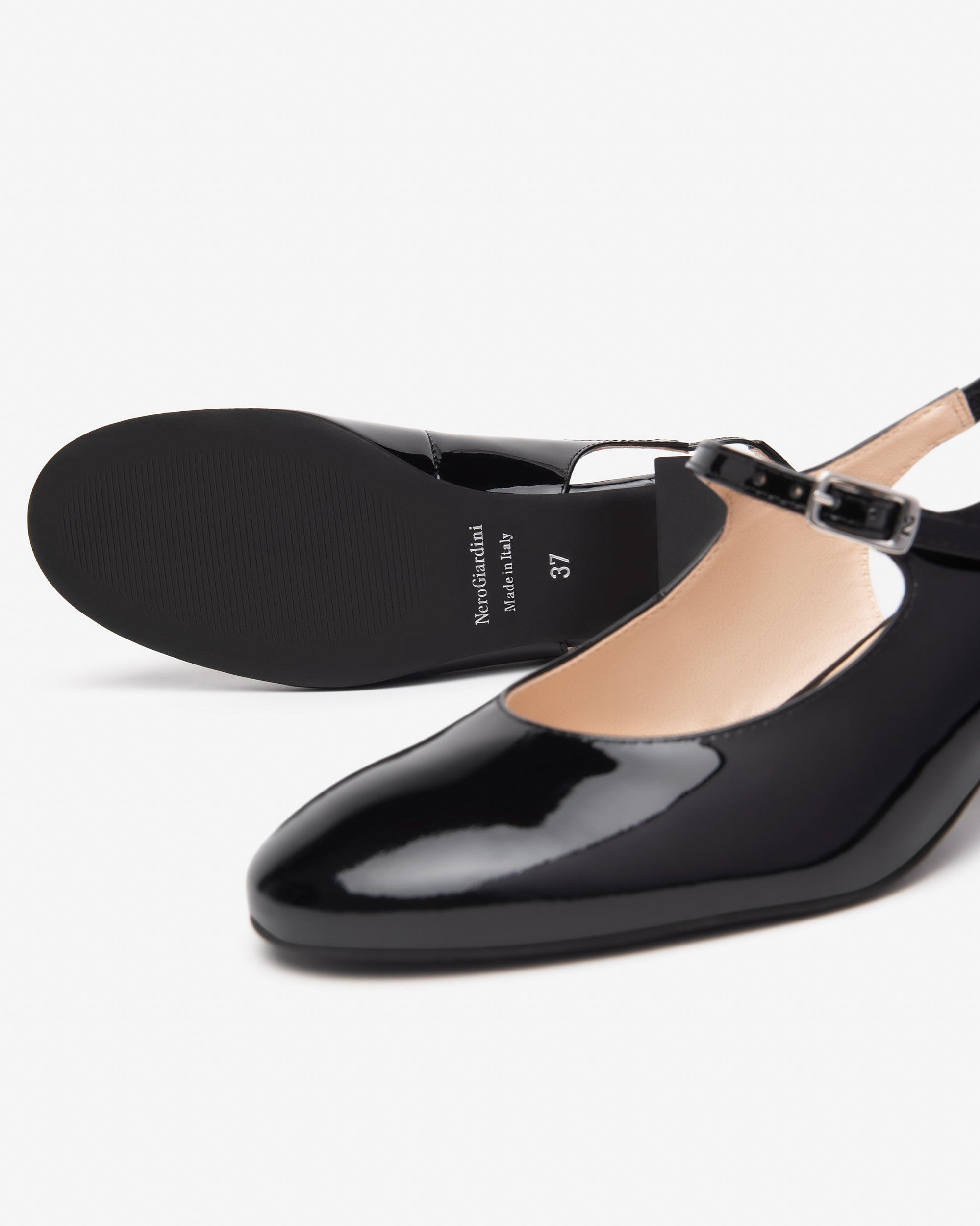 NeroGiardini décolleté tacco comodo in vernice - Musto Calzature srl