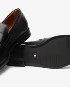 NeroGiardini mocassini da uomo in pelle con fibbia - Musto Calzature srl