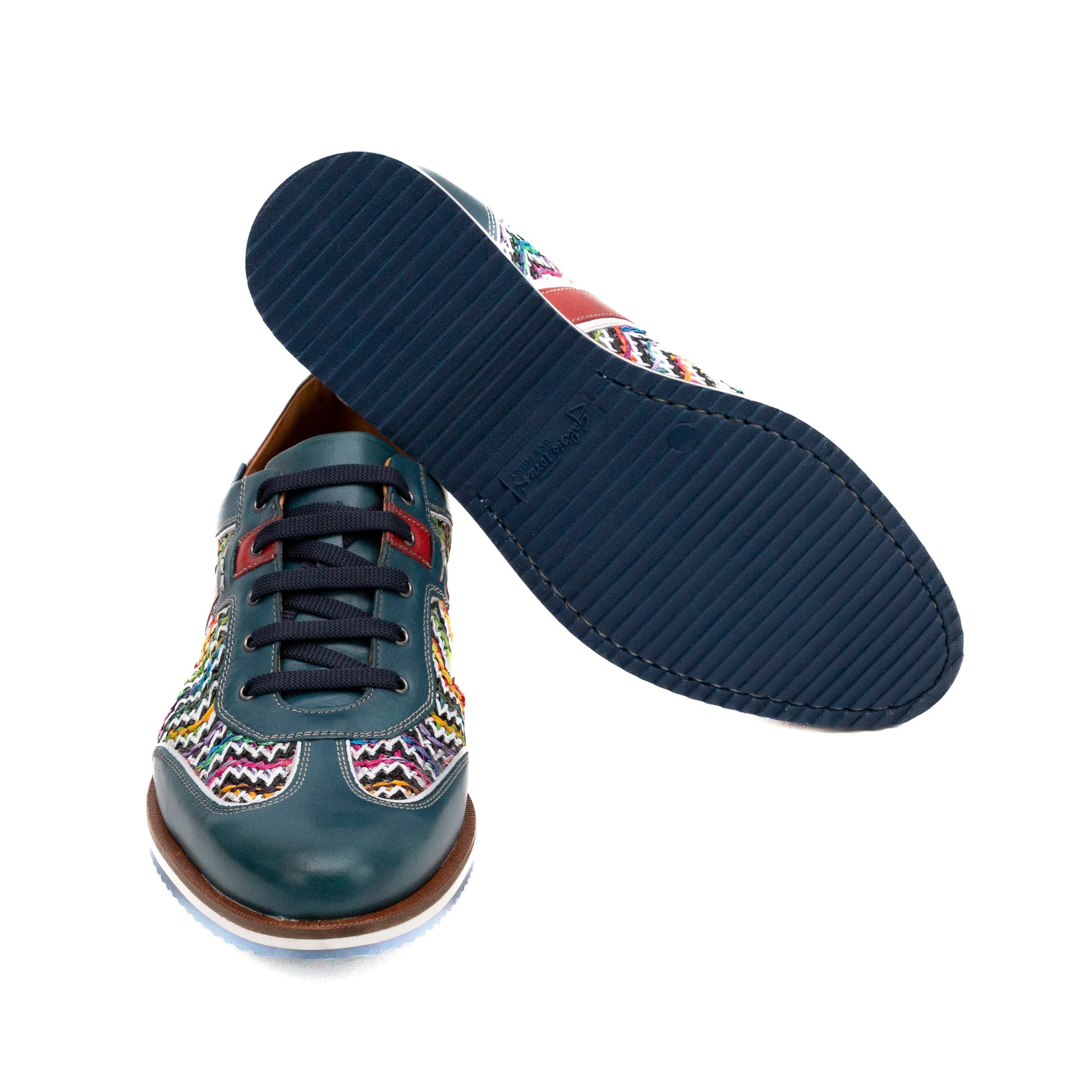 GALIZIO TORRESI Sneakers uomo pelle+rafia 310530 - Musto Calzature srl