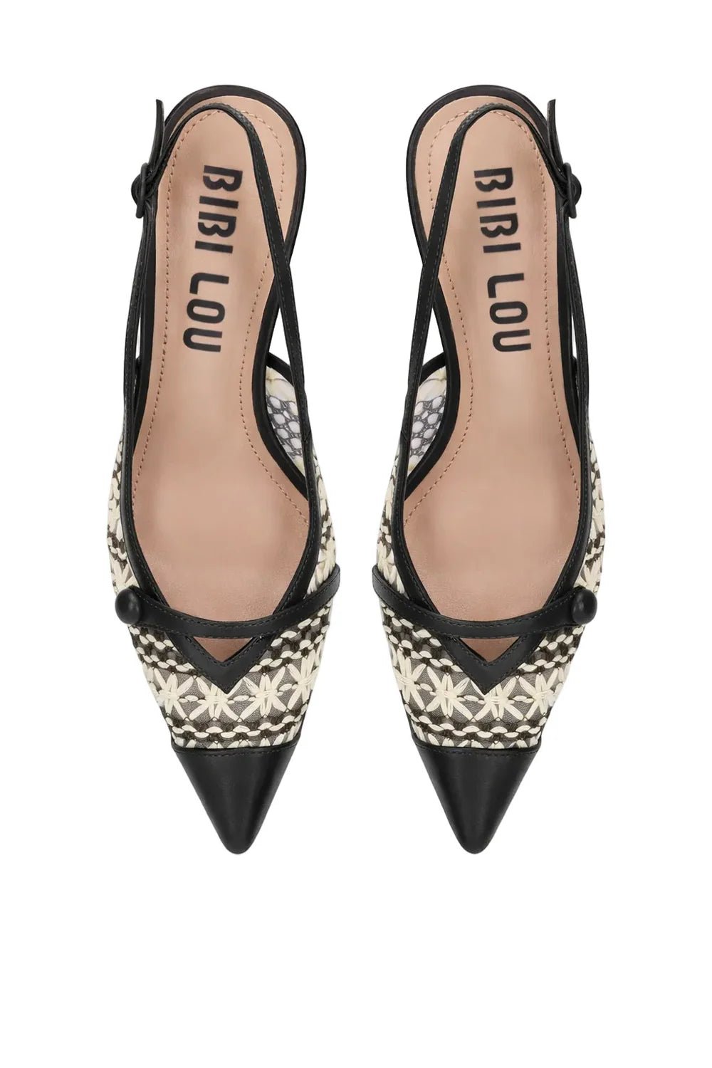 BIBI LOU Decolletè tacco basso pelle e rete XAIA PUMP 637Z74VK - Musto Calzature srl