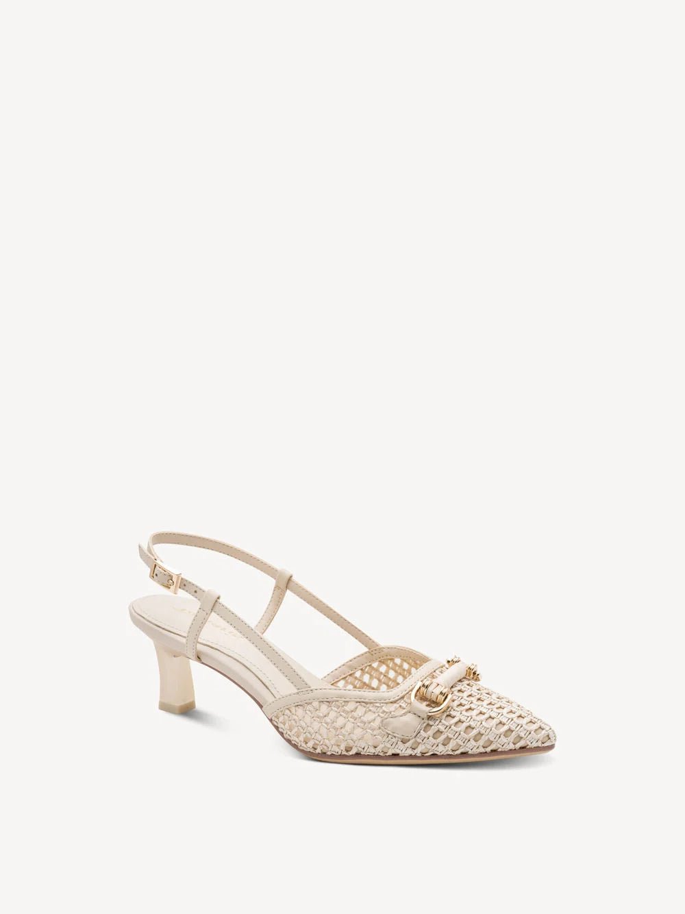 TAMARIS Decolletè tacco basso pelle e tessuto 1 - 29634 - 44 - Musto Calzature srl