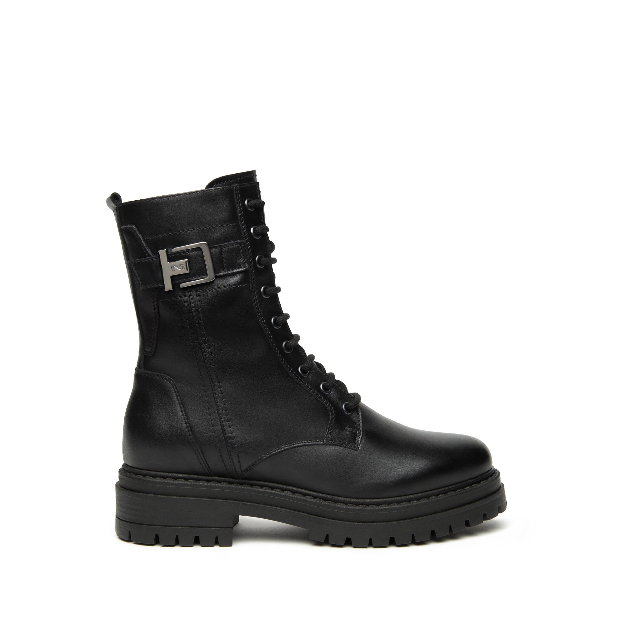 NeroGiardini Anfibi da donna in pelle con fodero in pelo - Musto Calzature srl